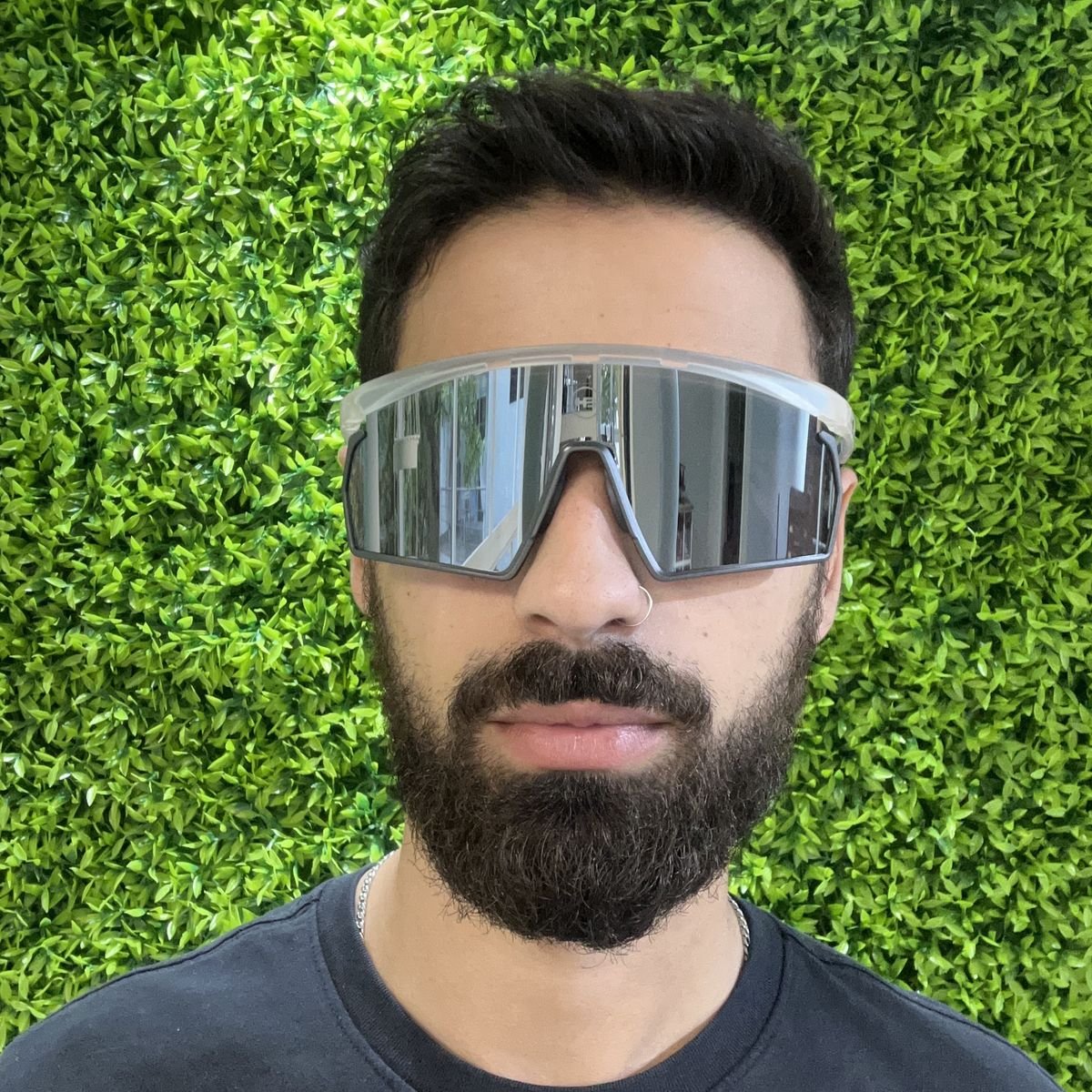 Oculos Solar Hb Spinner 10105190853025 Transparente Fosco Lente Prata Espelhada Branco 5