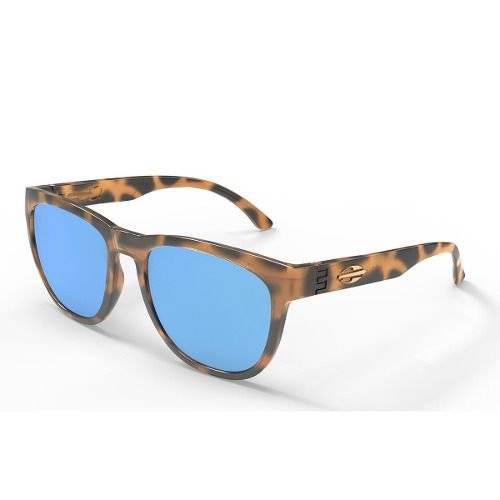Oculos Solar Mormaii Santa Cruz M0030f2197 Marrom Tartaruga Lente Azul Flash