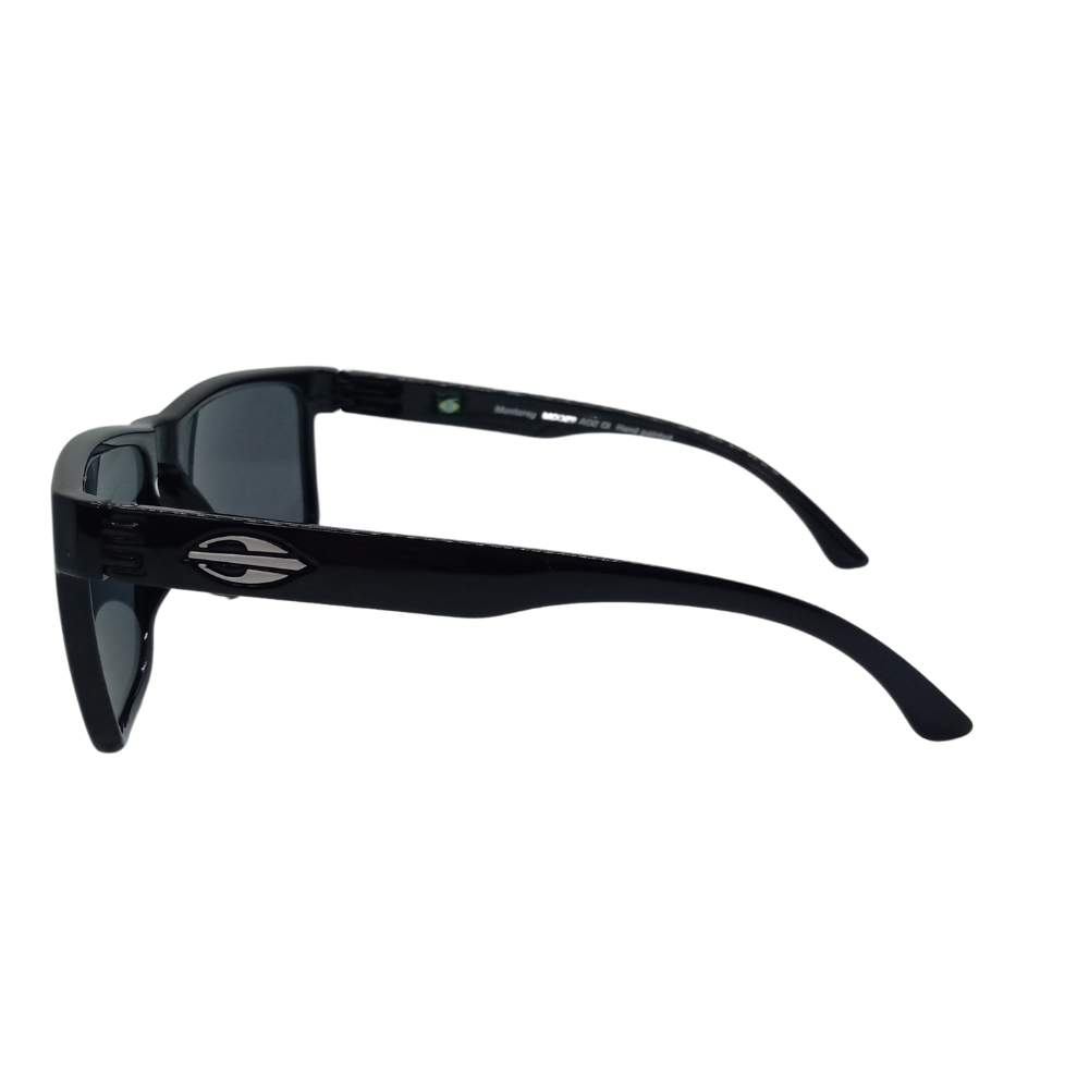 Oculos Solar Mormaii Monterey M0029a0201 - Preto Brilhoso - Lente Cinza Preto 3
