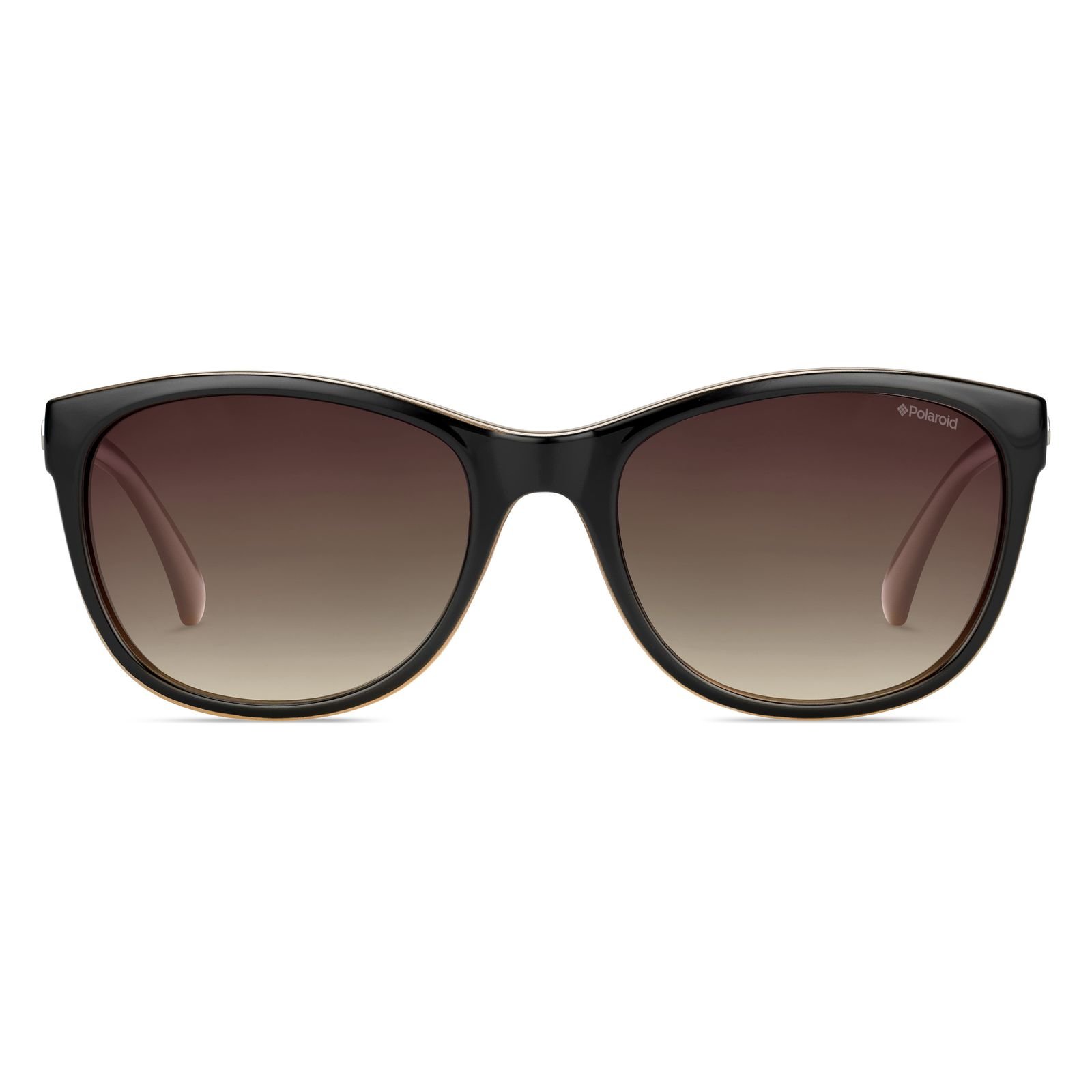 Oculos Solar Polaroid P8339 Kihla 55 Preto Brilho Lente Degrade Polarizado Marrom Preto/Bege 2