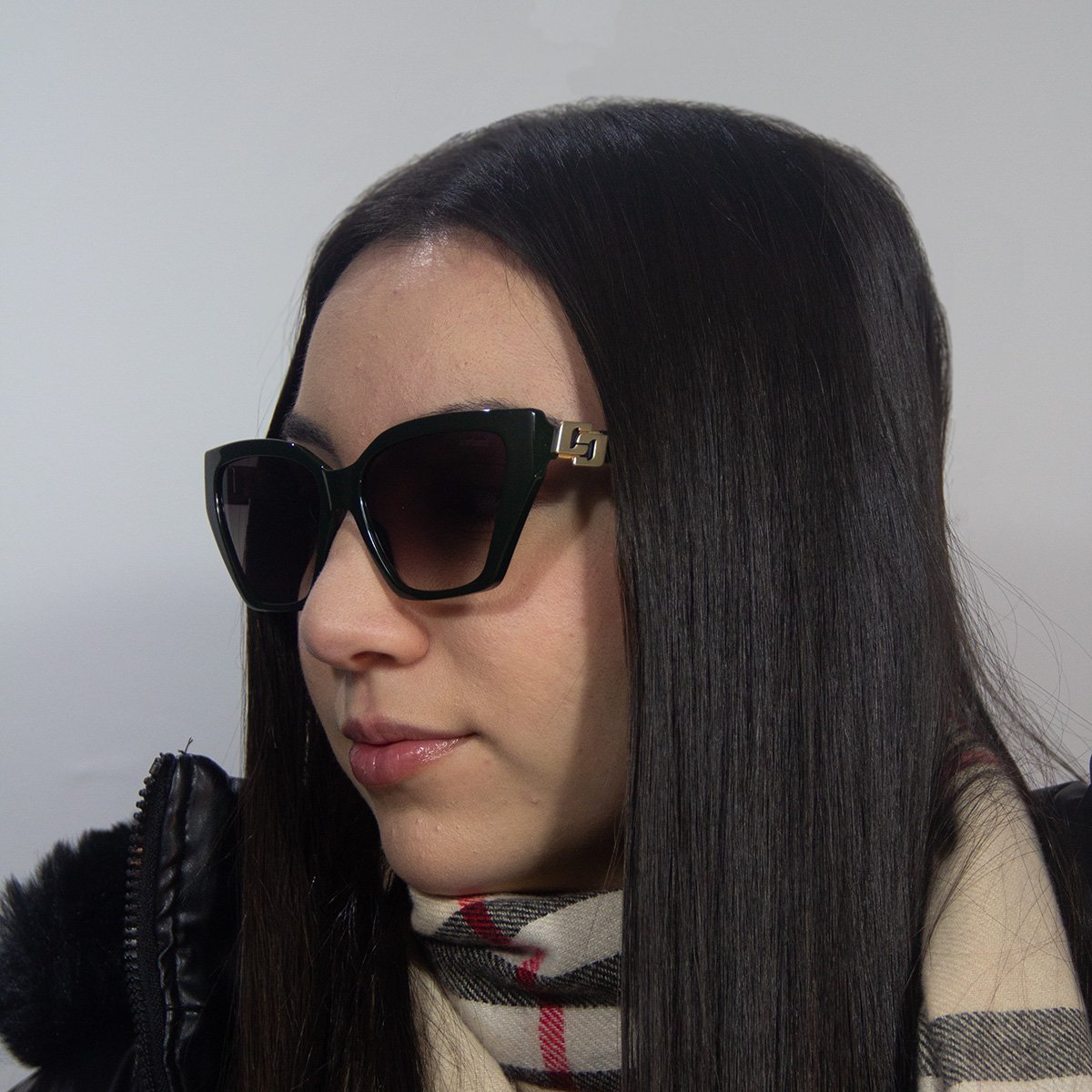 Oculos Solar Colcci Miranda C0292kf234 Verde Brilho Lente Marrom Degrade cat1 Verde 5