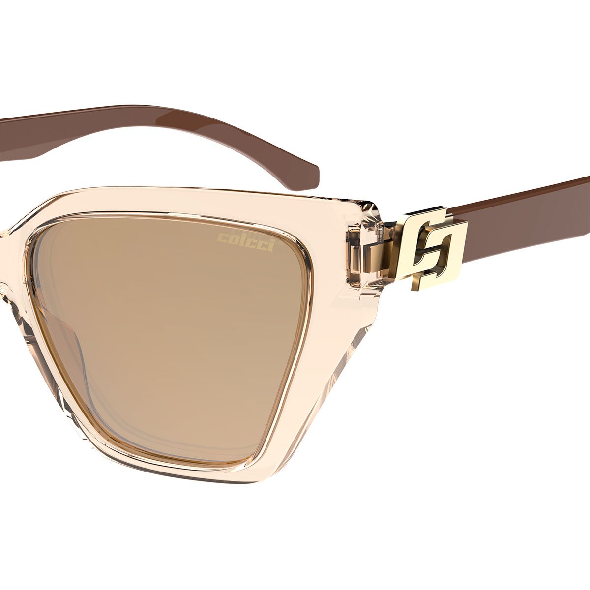 Oculos Solar Colcci Miranda C0292b9281 Nude Translucido Lente Dourado Espelhada cat1 Nude 3