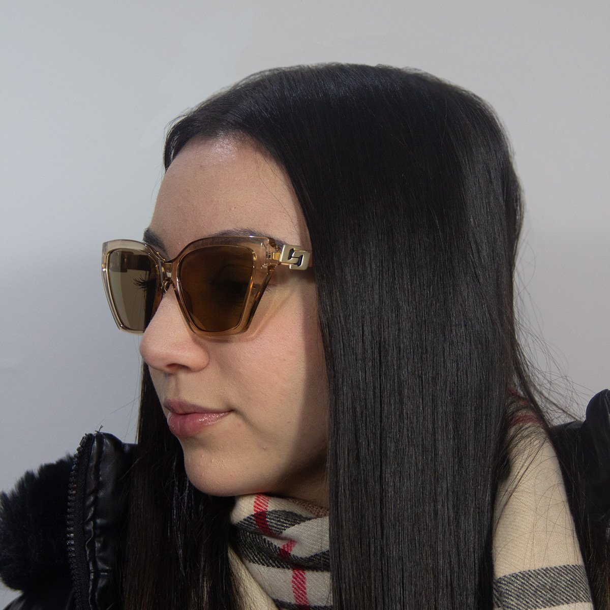 Oculos Solar Colcci Miranda C0292b9281 Nude Translucido Lente Dourado Espelhada cat1 Nude 5