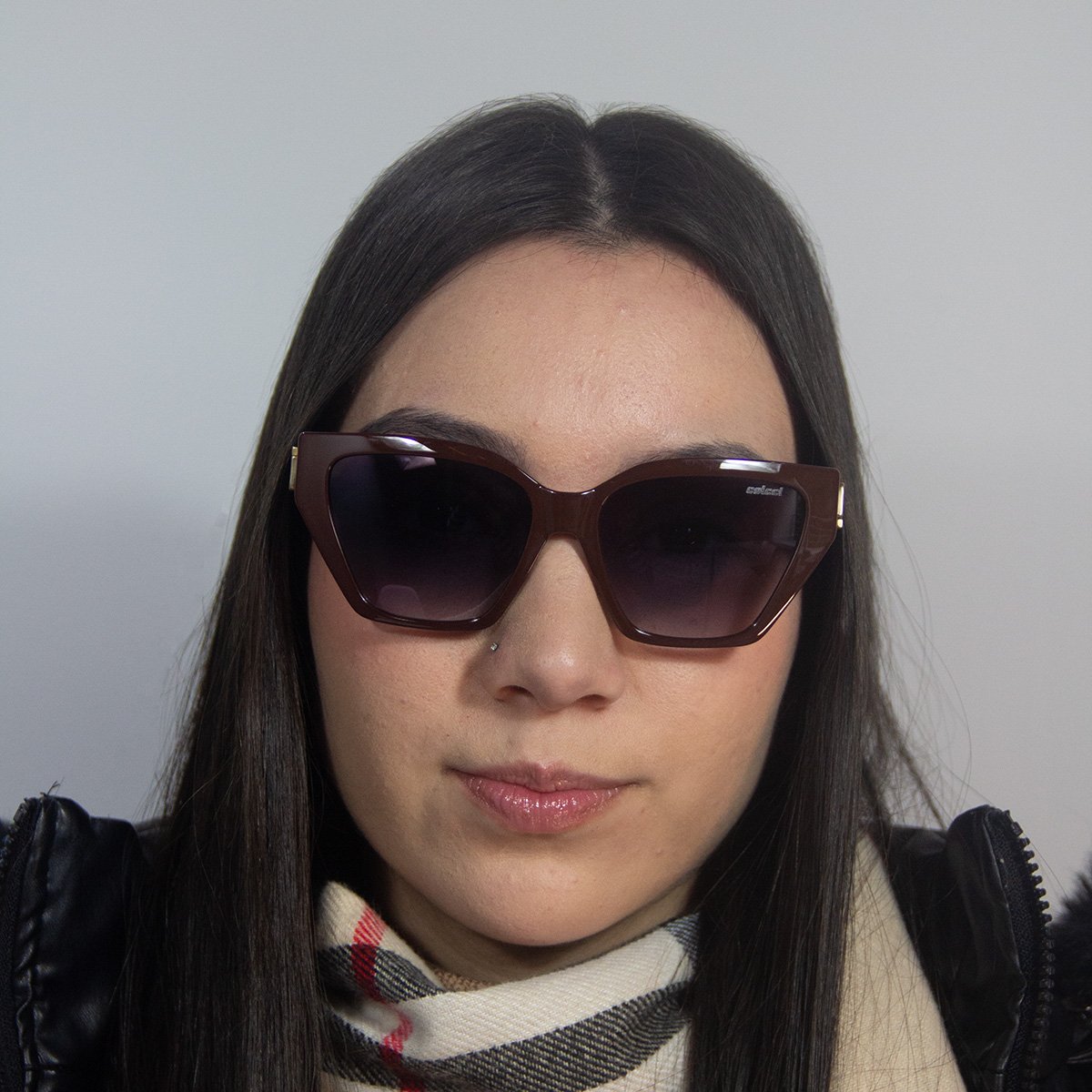 Oculos Solar Colcci Miranda C0292c2333 Bordo Brilho Lente Cinza Degrade cat1 Bordô 4