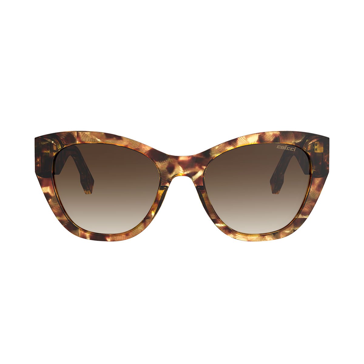 Oculos Solar Colcci Jaq C0291f4134 Amarelo Brilho Demi Lente Marrom Degrade cat1 Marrom 2