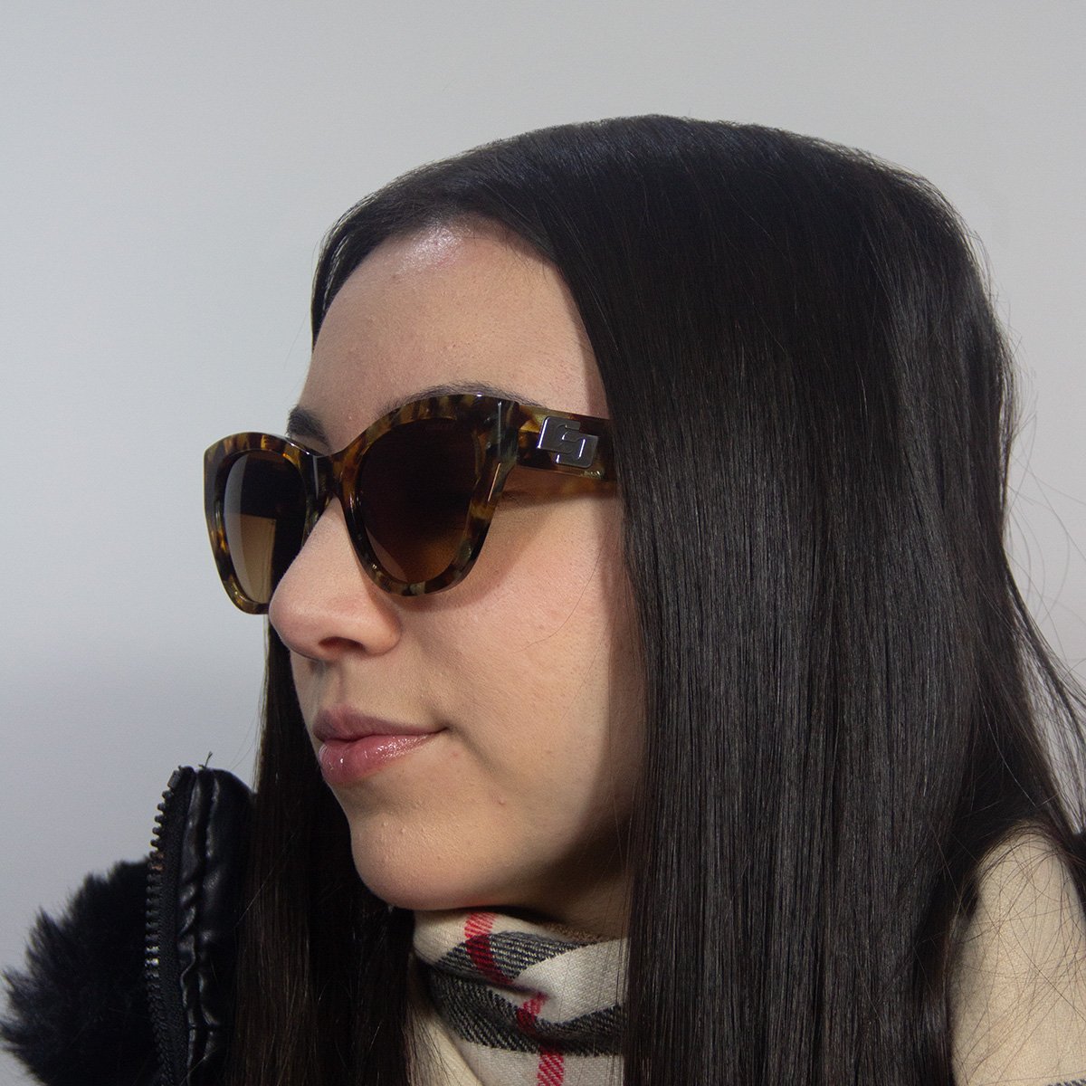 Oculos Solar Colcci Jaq C0291f4134 Amarelo Brilho Demi Lente Marrom Degrade cat1 Marrom 5