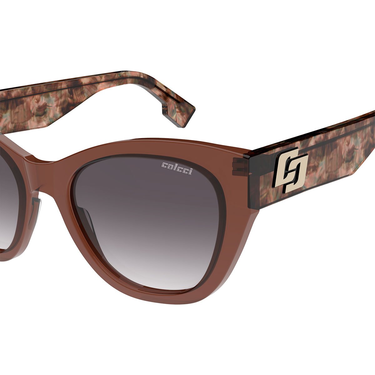 Oculos Solar Colcci Jaq C0291j3933 Marrom Translucido Lente Cinza Degrade cat1 Marrom 2