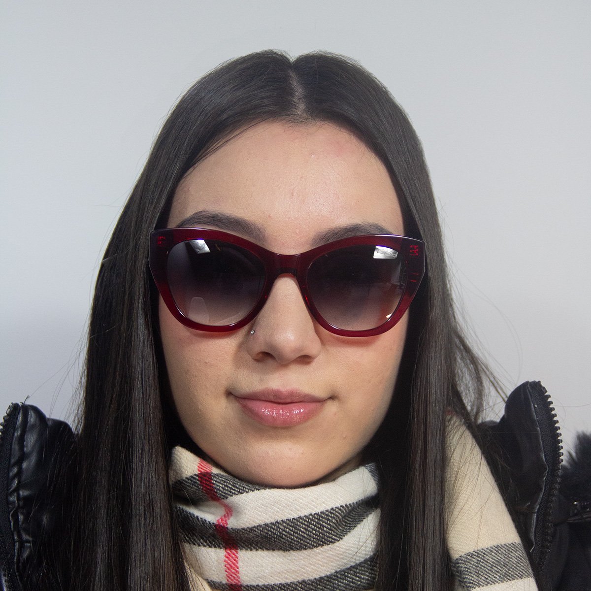 Oculos Solar Colcci Jaq C0291c5733 Vermelho Translucido Lente Cinza Degrade cat1 Vermelho 4