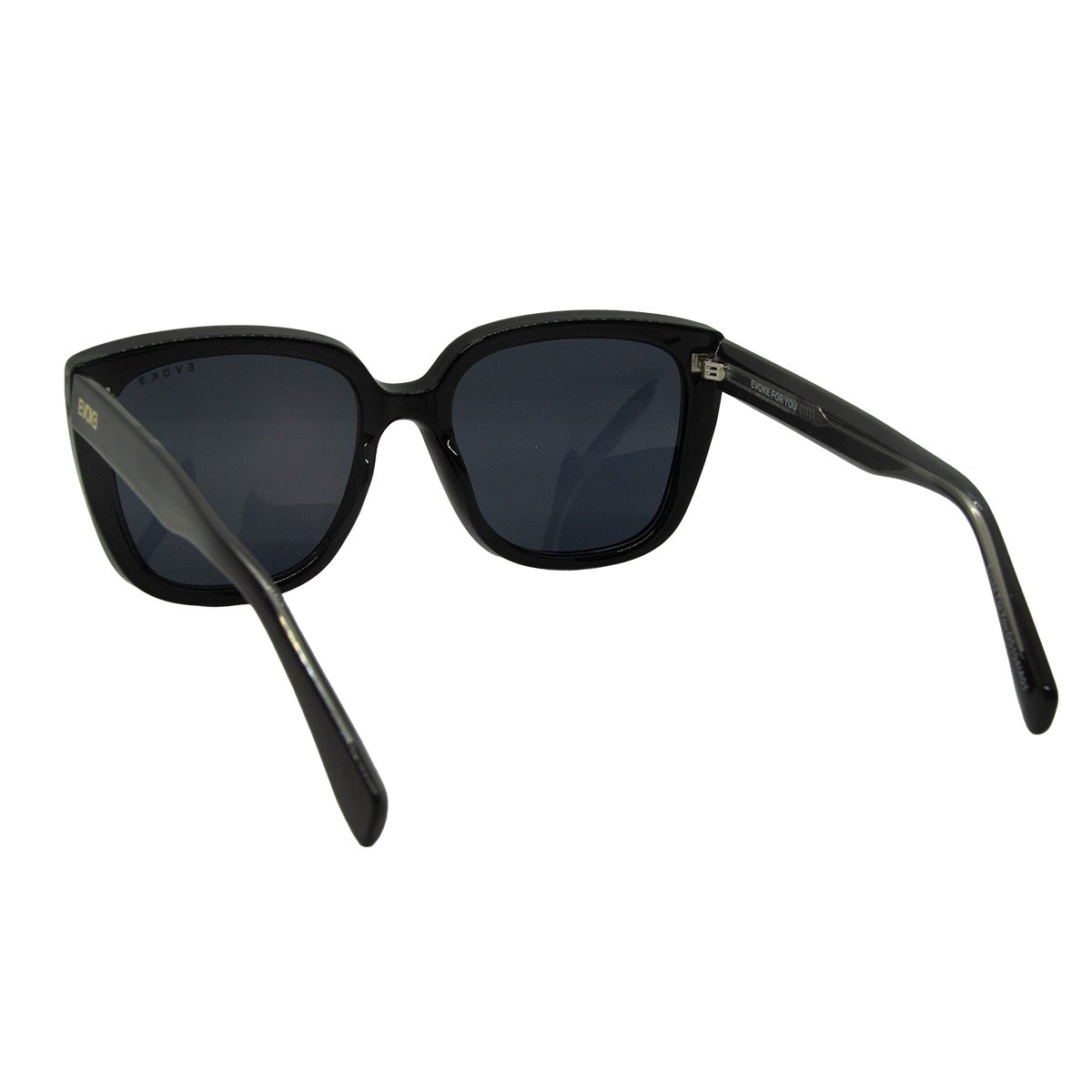 Oculos Solar Evoke For You Ds104 A01 Preto Brilho Lente Cinza Preto 4