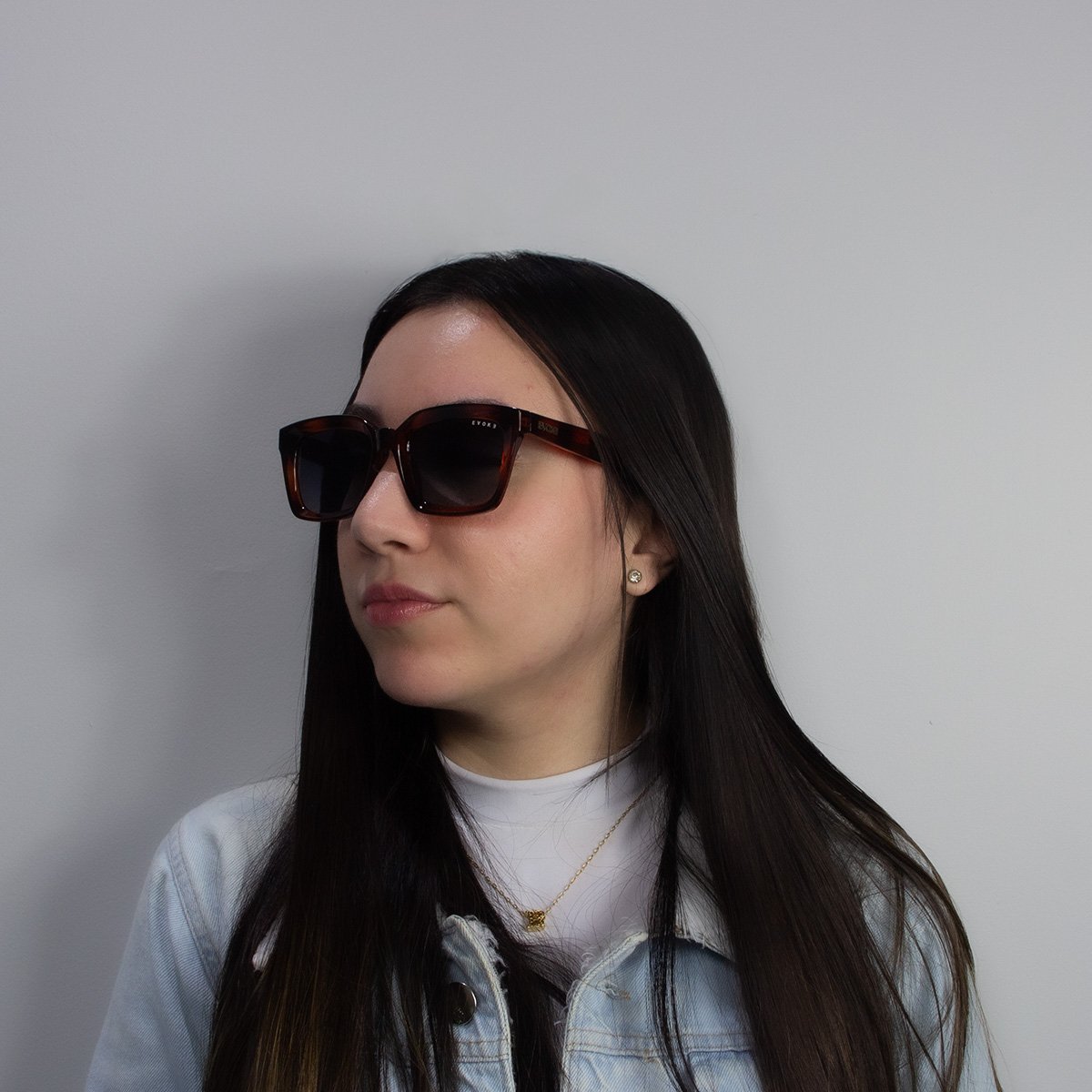 Oculos Solar Evoke For You Ds100 G21 Marrom Translucido Demi Lente Cinza Degrade Marrom 5