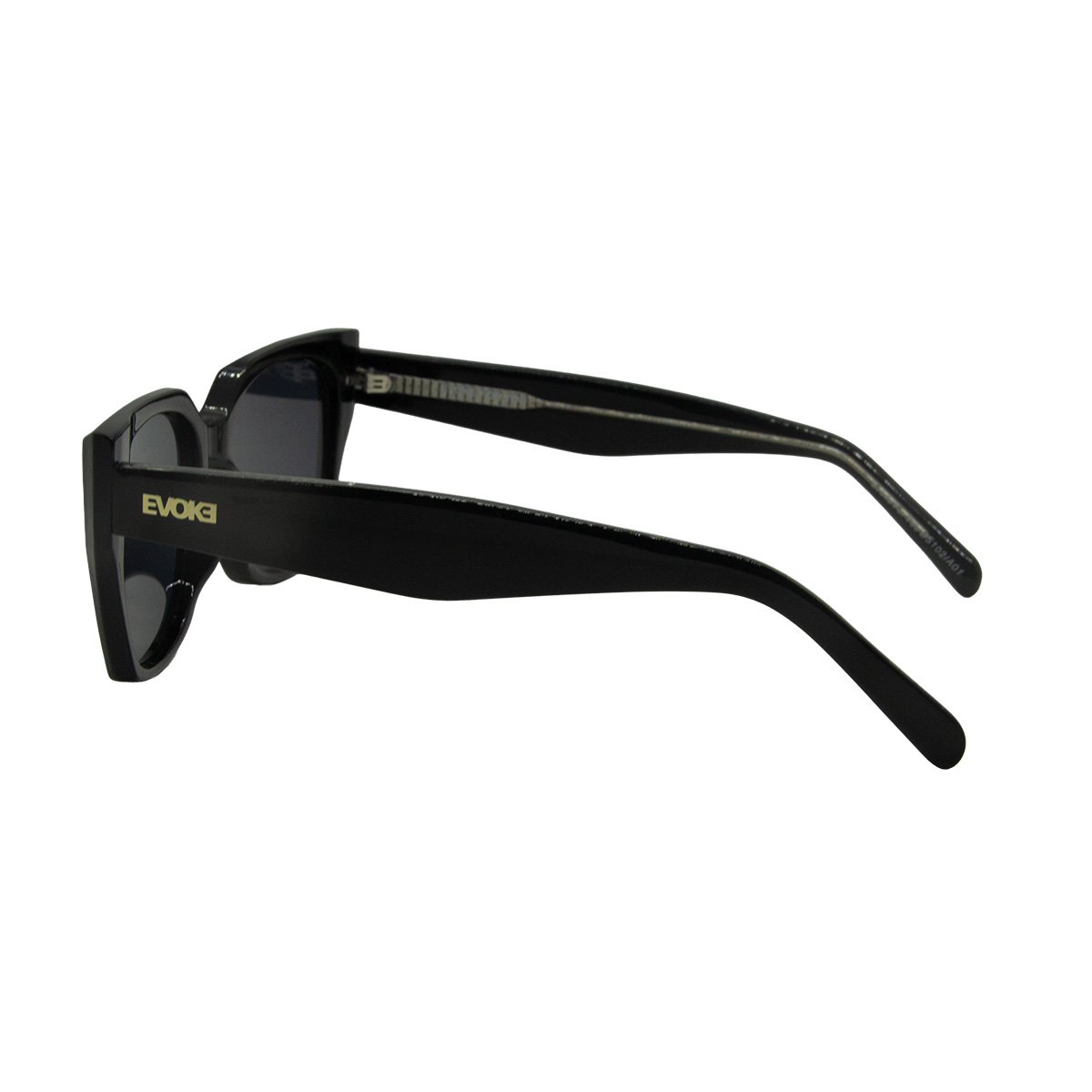 Oculos Solar Evoke For You Ds102 A01 Preto Brilho Lente Cinza Preto 3