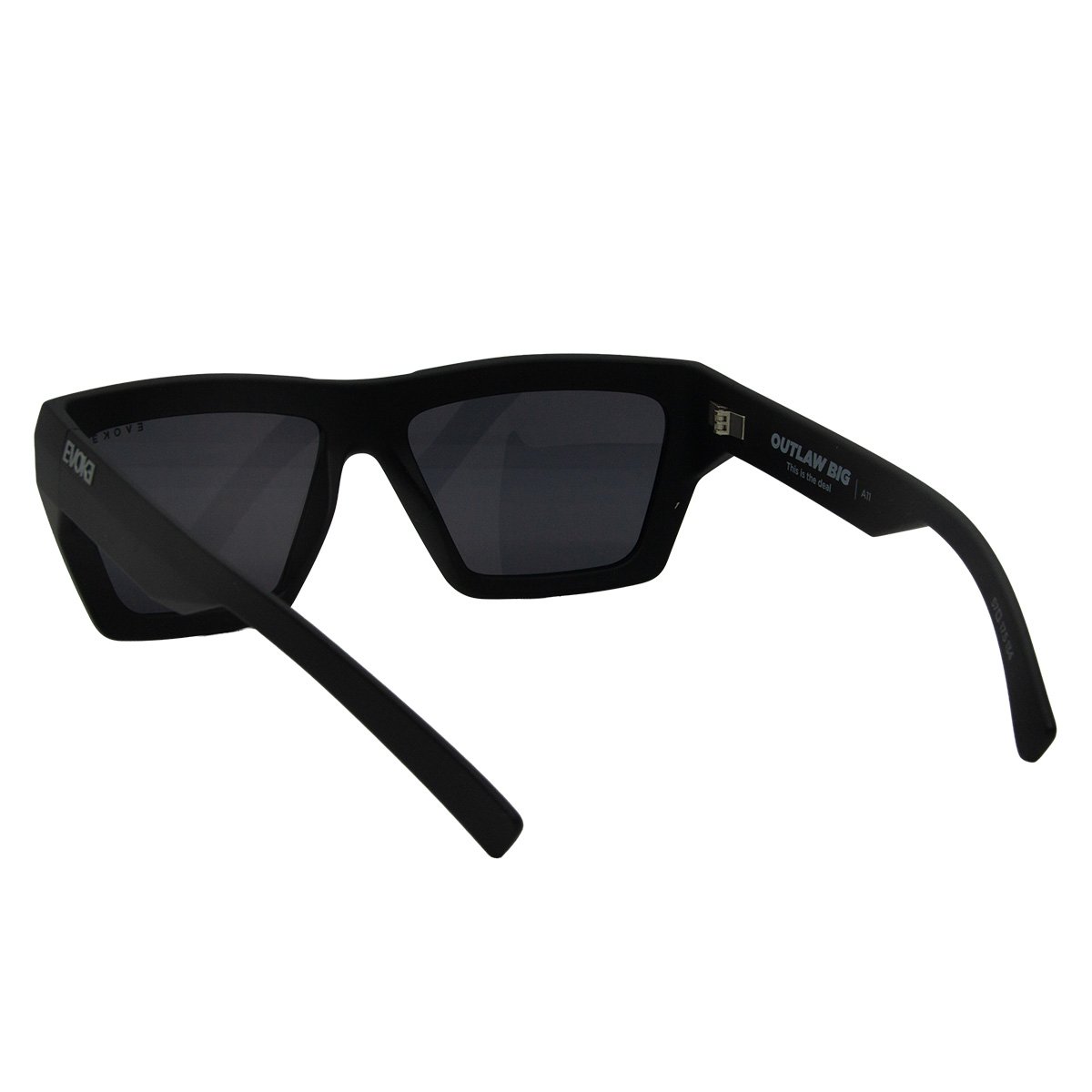 Oculos Solar Evoke Outlaw Big A11 Preto Fosco Lente Cinza Preto 4