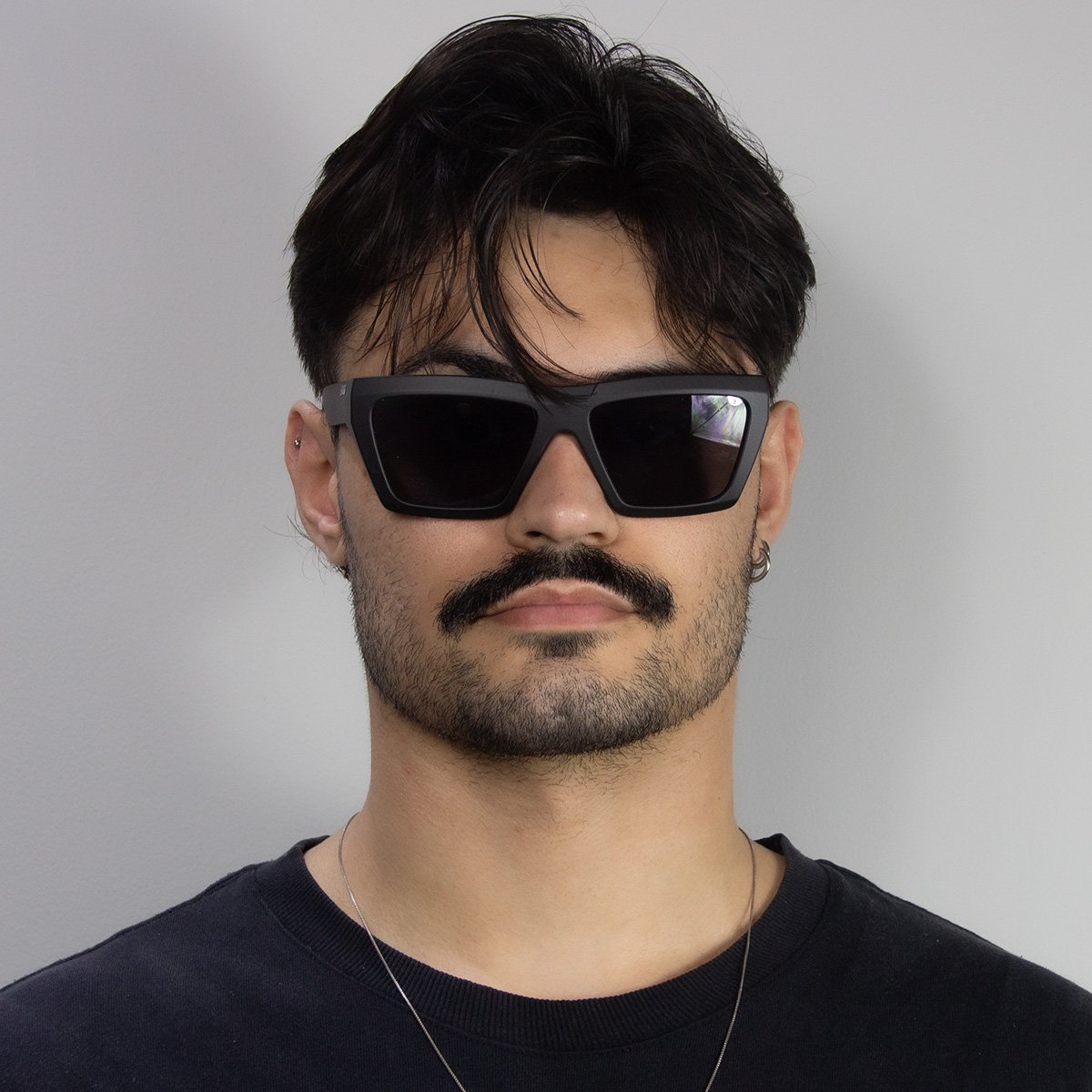 Oculos Solar Evoke Outlaw Big A11 Preto Fosco Lente Cinza Preto 6