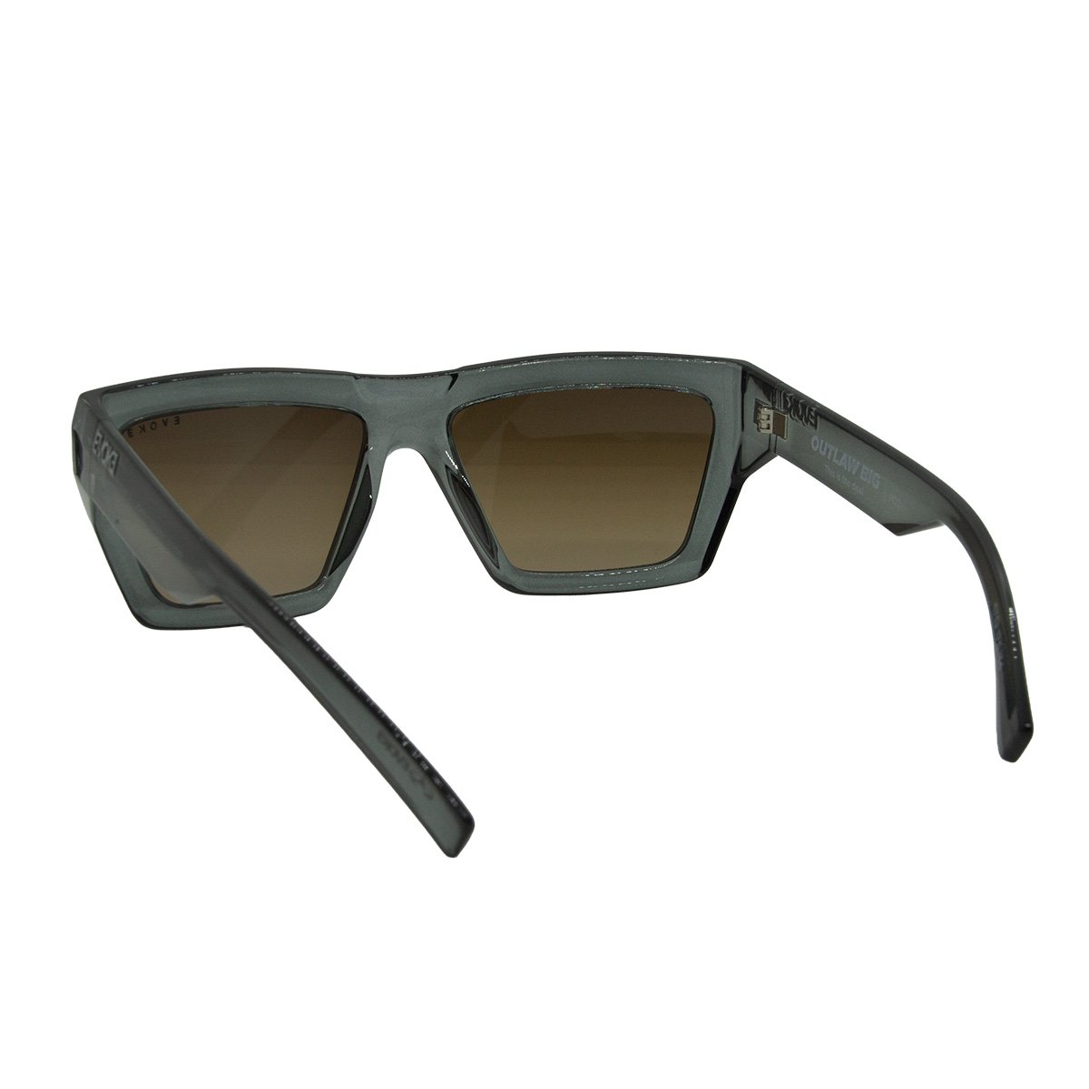 Oculos Solar Evoke Outlaw Big H02 Cinza Translucido Lente Marrom Degrade Cinza 4