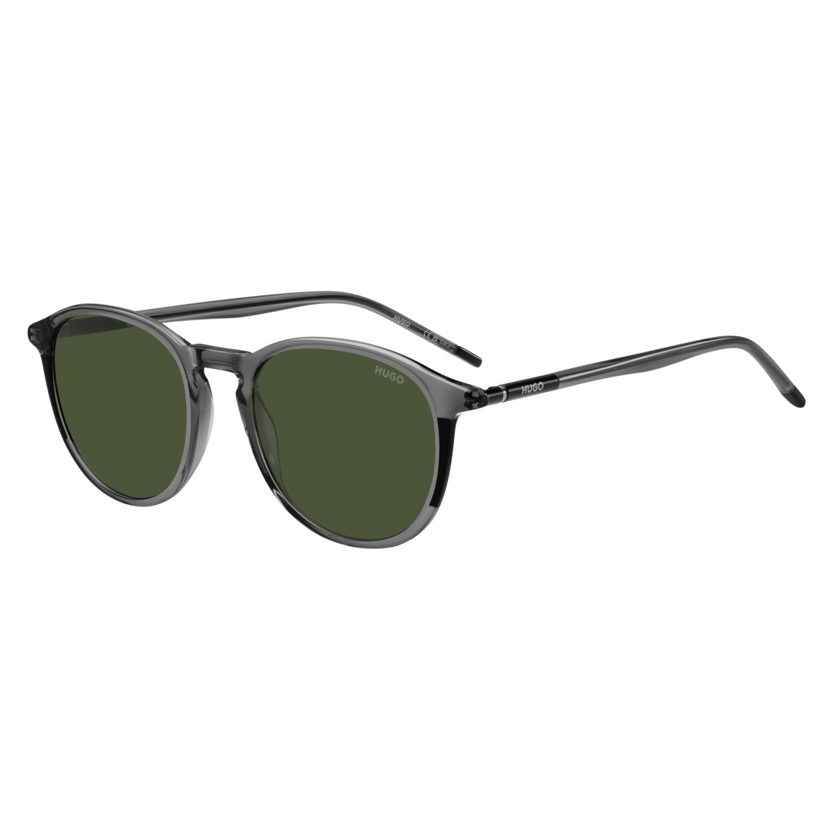 Oculos Solar Hugo Hg1346/s Kb7 51 Fume Translucido Lente Verde Polarizada