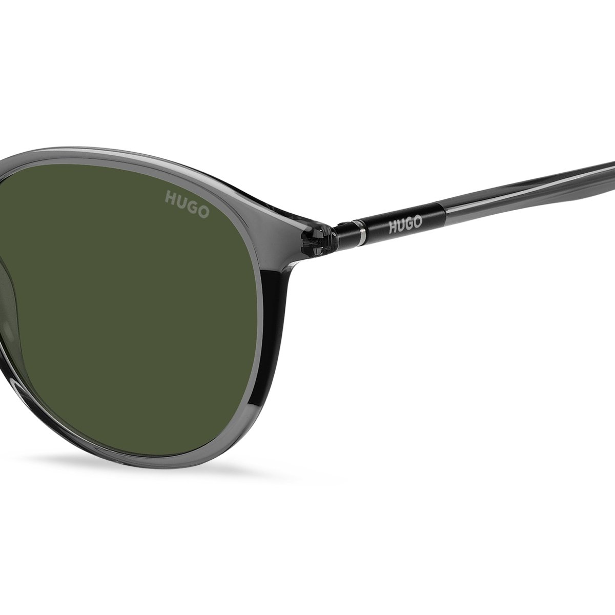 Oculos Solar Hugo Hg1346/s Kb7 51 Fume Translucido Lente Verde Polarizada Cinza/Fumê 3