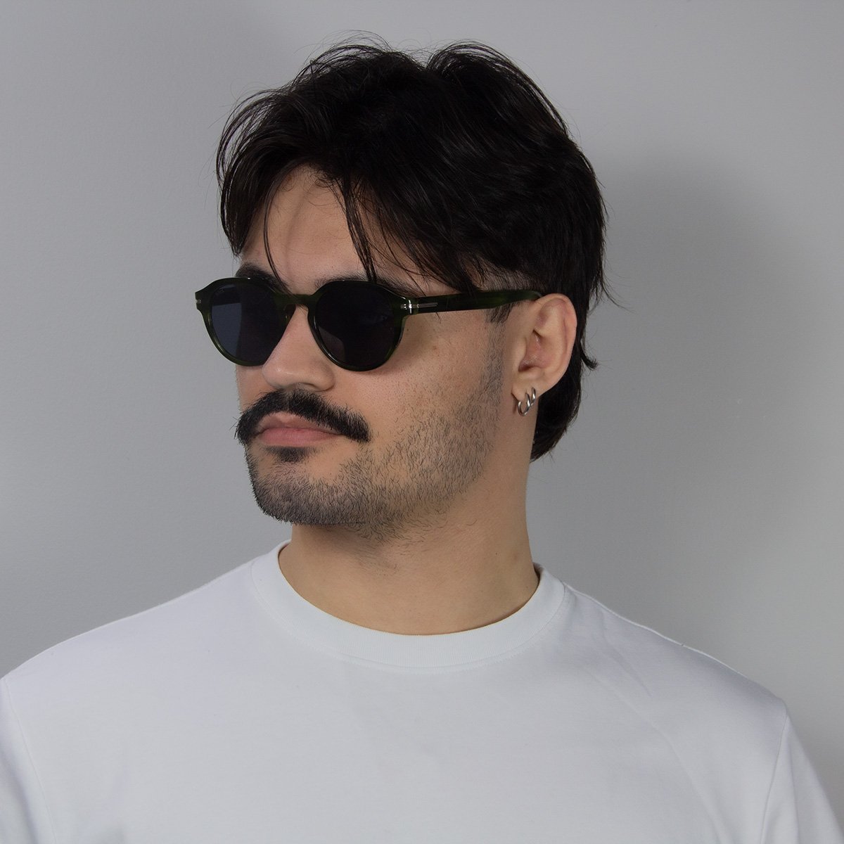 Oculos Solar Boss 1721/s 6ak 50 Verde Brilho Lente Cinza Verde 6