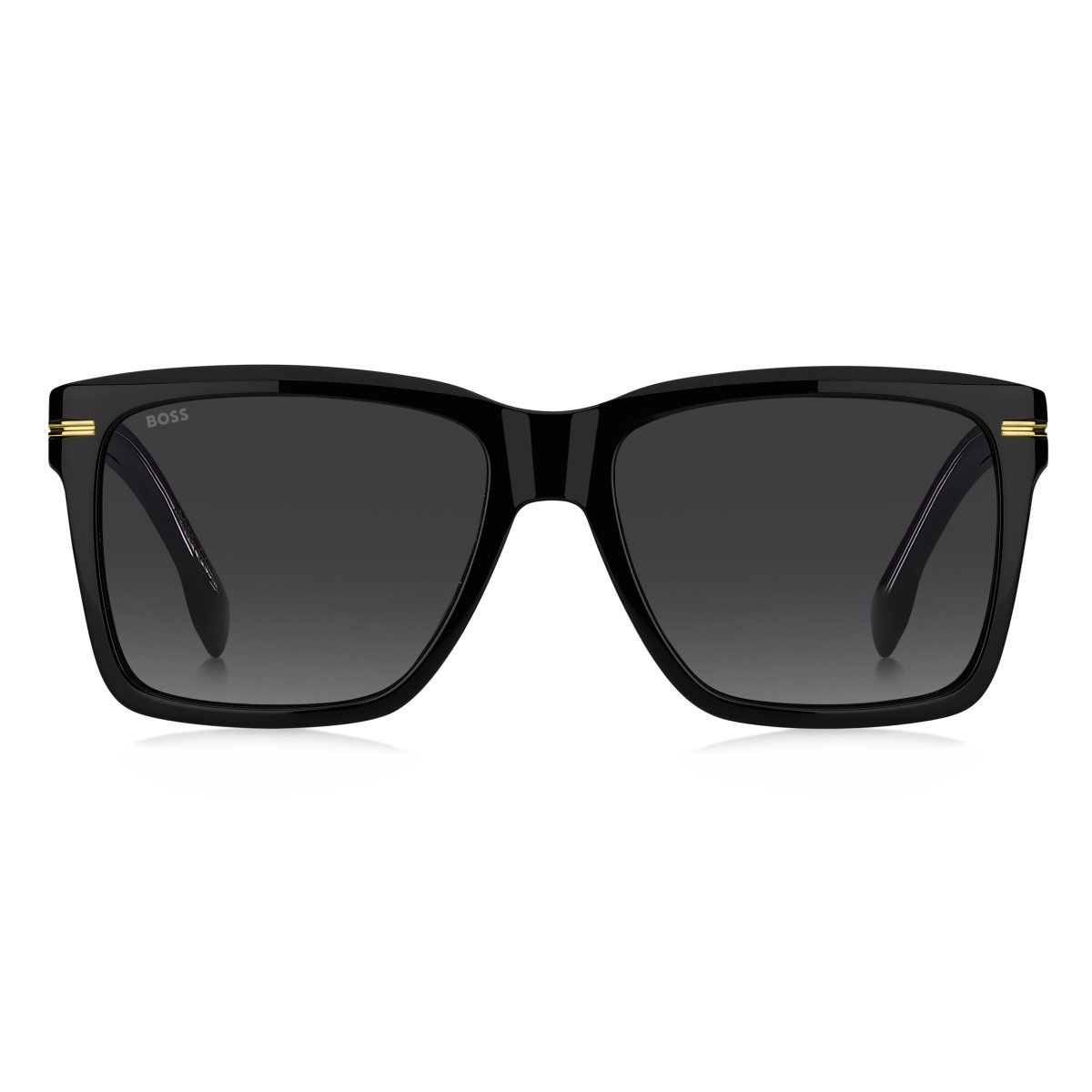 Oculos Solar Boss 1745/s 807 57 Preto Brilho Lente Cinza Degrade Preto 2