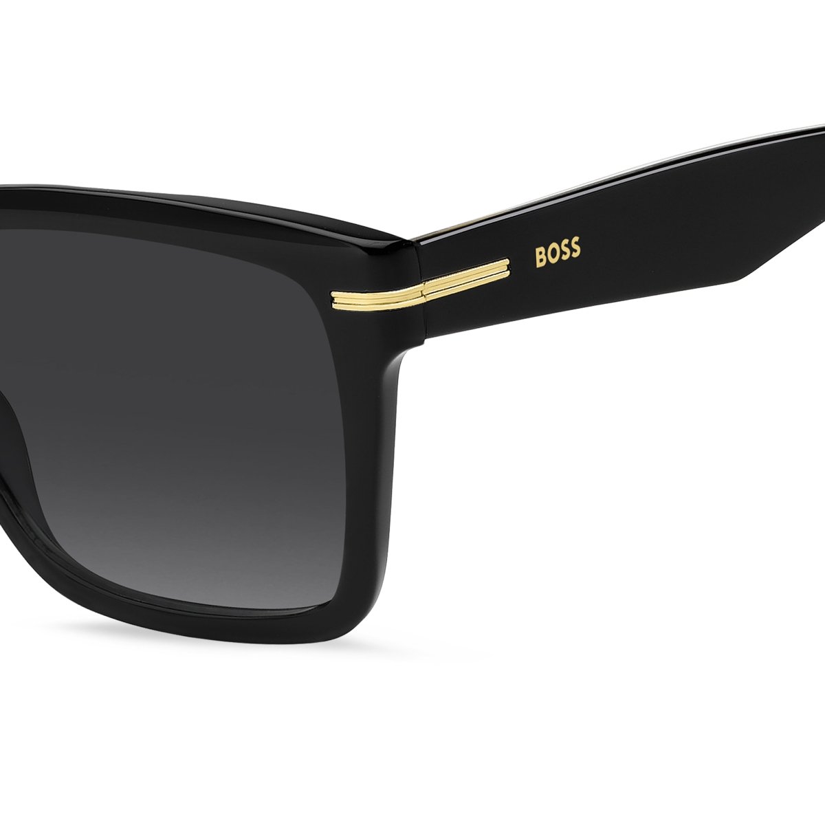Oculos Solar Boss 1745/s 807 57 Preto Brilho Lente Cinza Degrade Preto 3