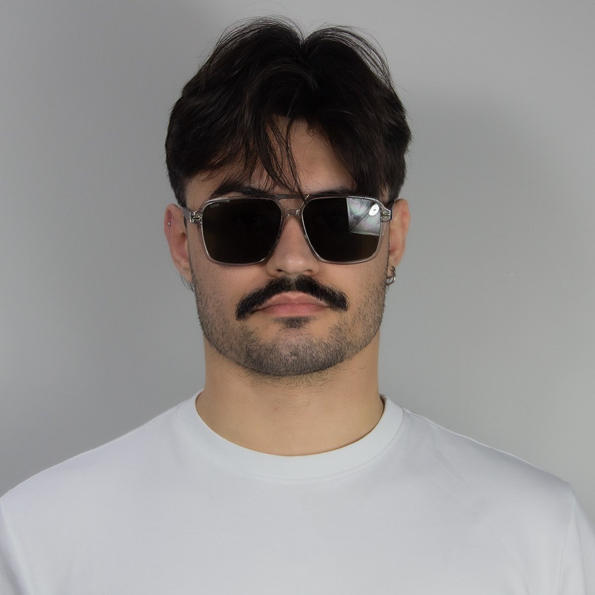 Oculos Solar Boss 1766/s Kb7 59 Fume Translucido Lente Cinza Cinza/Fumê 5