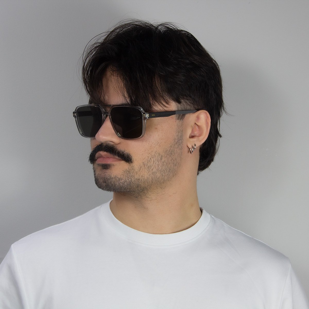 Oculos Solar Boss 1766/s Kb7 59 Fume Translucido Lente Cinza Cinza/Fumê 6