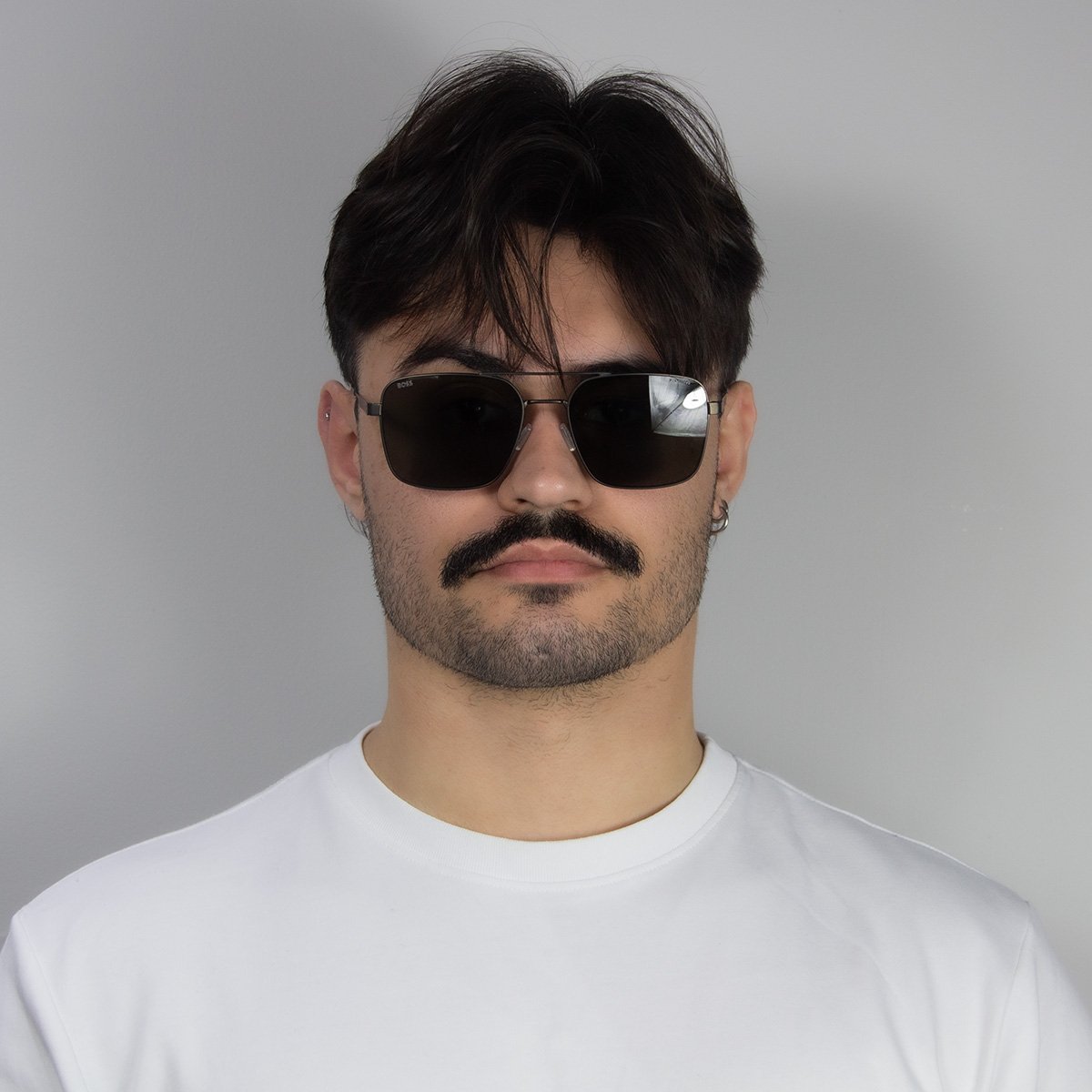 Oculos Solar Boss 1695/s Svk 58 Grafite Fosco Lente Cinza Polarizada Grafite 5