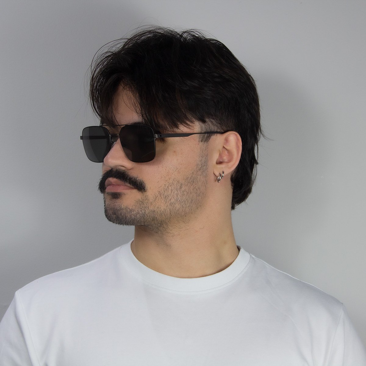 Oculos Solar Boss 1695/s Svk 58 Grafite Fosco Lente Cinza Polarizada Grafite 6