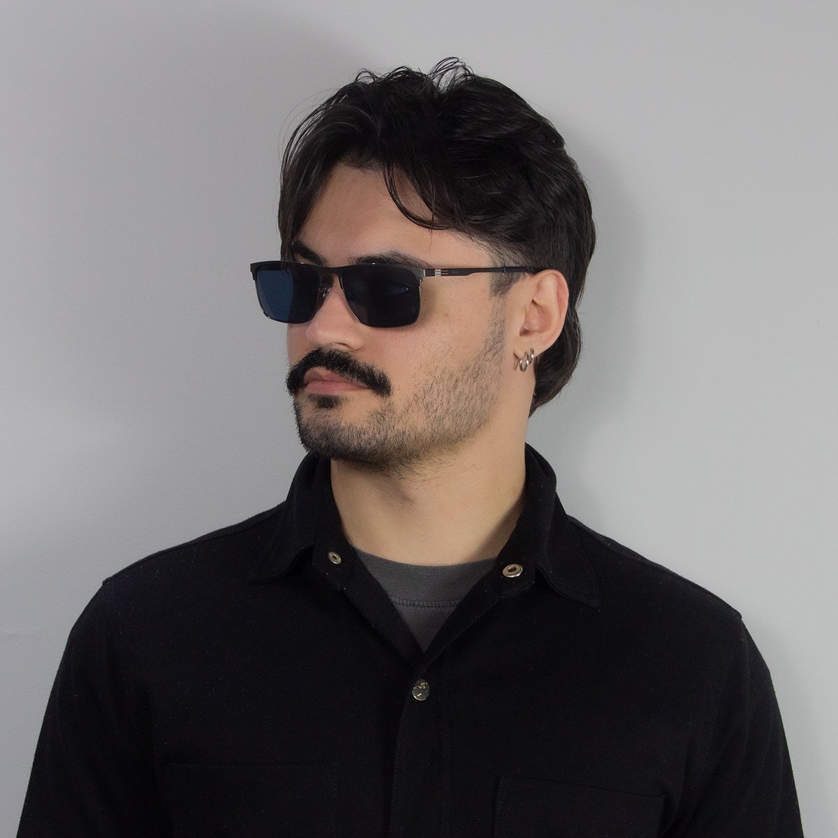 Oculos Solar Boss 1837/g/s R80 57 Grafite Fosco Lente Azul Grafite/Azul 5