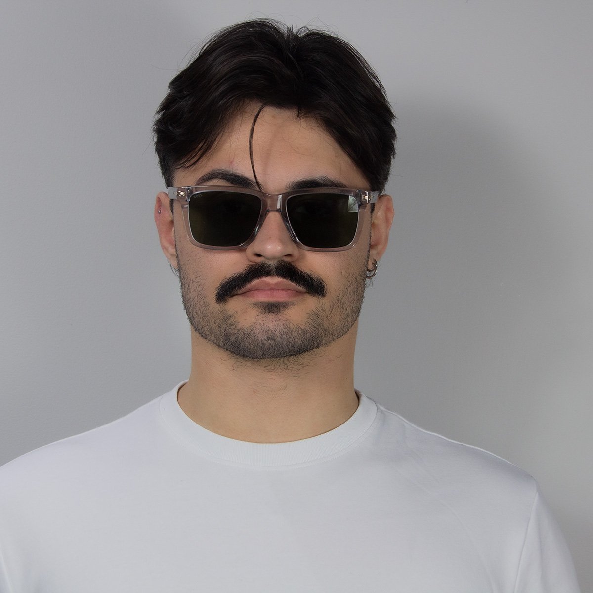 Oculos Solar Boss 1598/s Kb7 55 Fume Translucido Lente Verde Cinza/Fumê 5