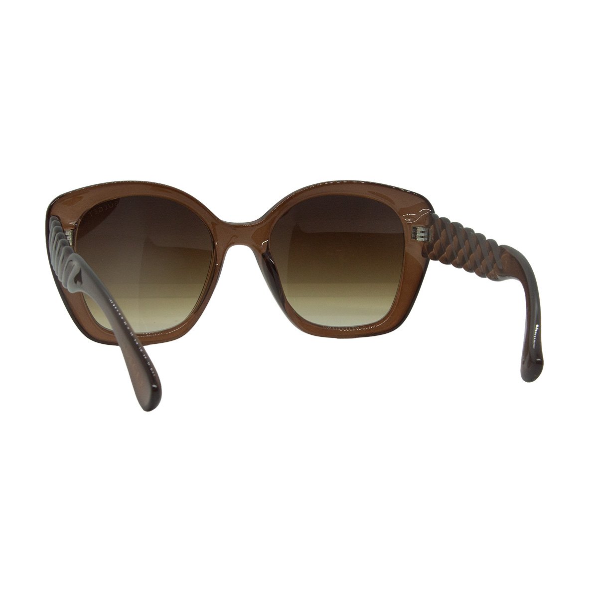Oculos Solar Bulget Bg8057 G03 Marrom Translucido Lente Marrom Degrade Marrom 4