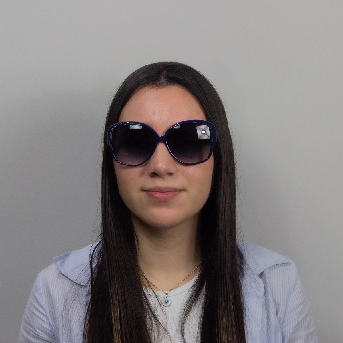 Oculos Solar Bulget Bg5040 D01 Azul Brilho Lente Cinza Degrade Azul 5