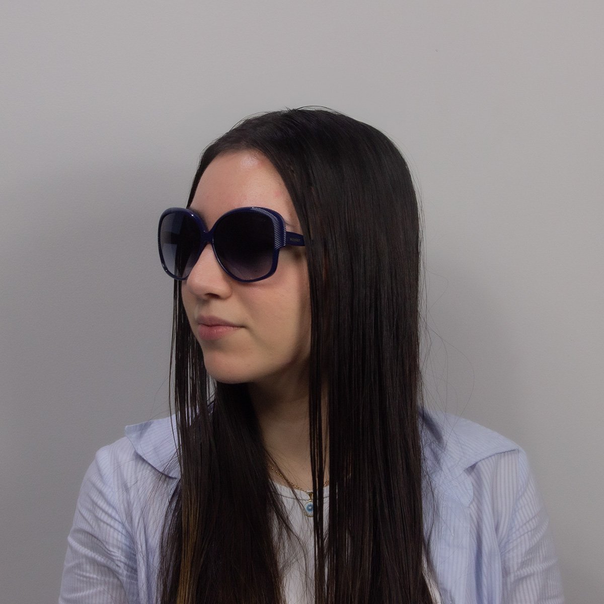 Oculos Solar Bulget Bg5040 D01 Azul Brilho Lente Cinza Degrade Azul 6