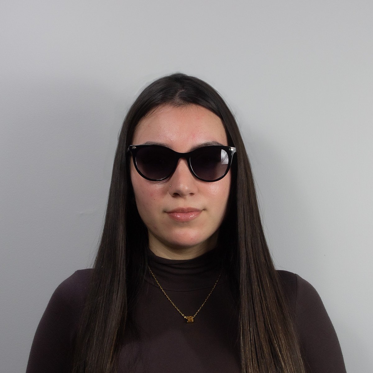 Oculos Solar Polaroid Pld4107/s 807 52 Preto Brilho Lente Cinza Degrade Polarizada Preto 5