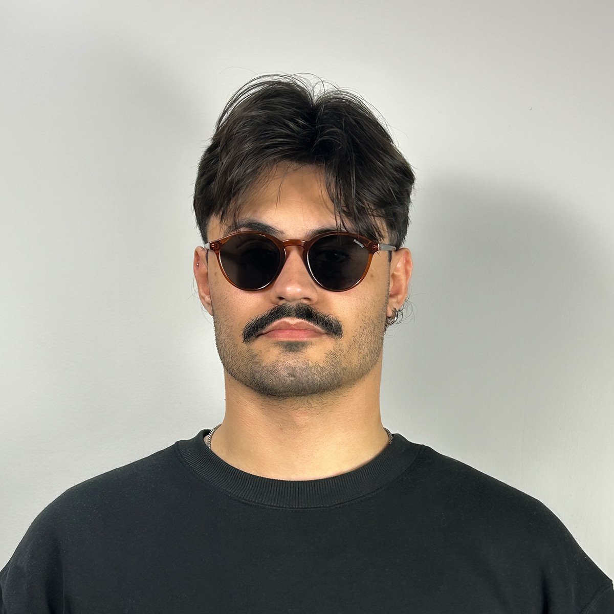 Oculos Solar Polaroid Pld4153/s 09q 50 Marrom Translucido Lente Cinza Polarizada Marrom 5