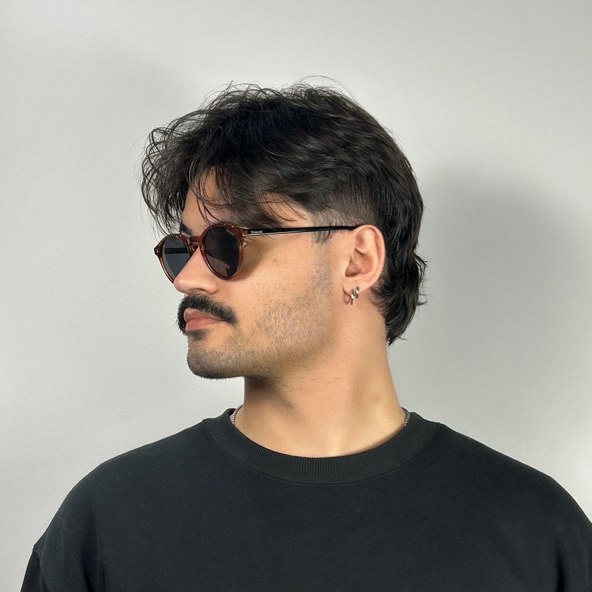 Oculos Solar Polaroid Pld4153/s 09q 50 Marrom Translucido Lente Cinza Polarizada Marrom 6