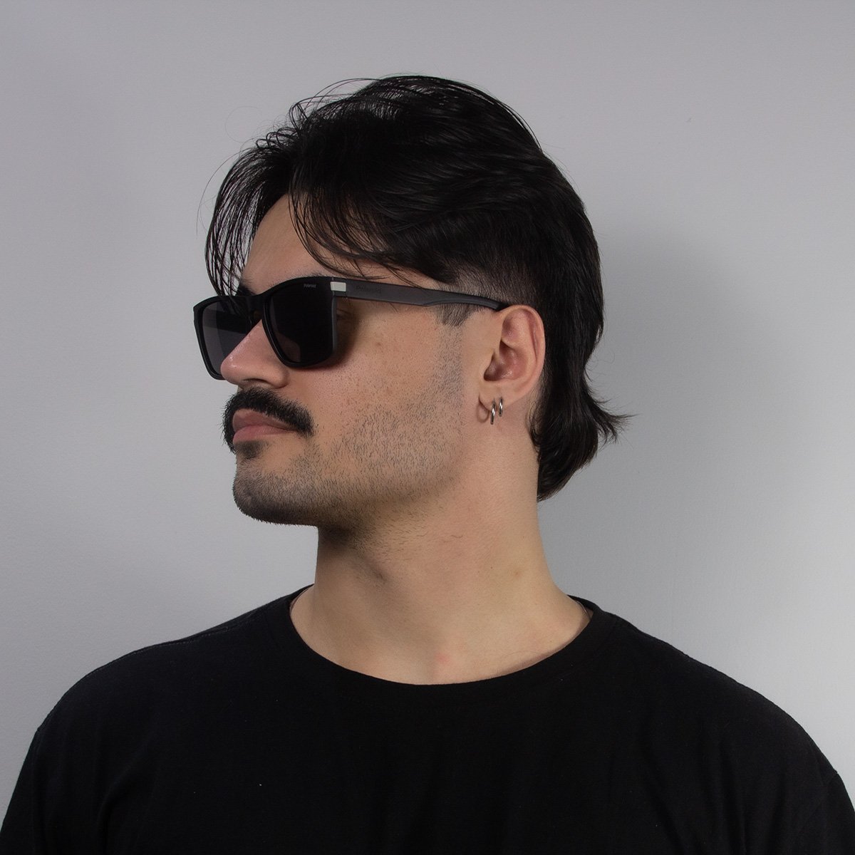 Oculos Solar Polaroid Pld2139/s O6w 56 Preto Fosco Lente Cinza Polarizada Preto 6