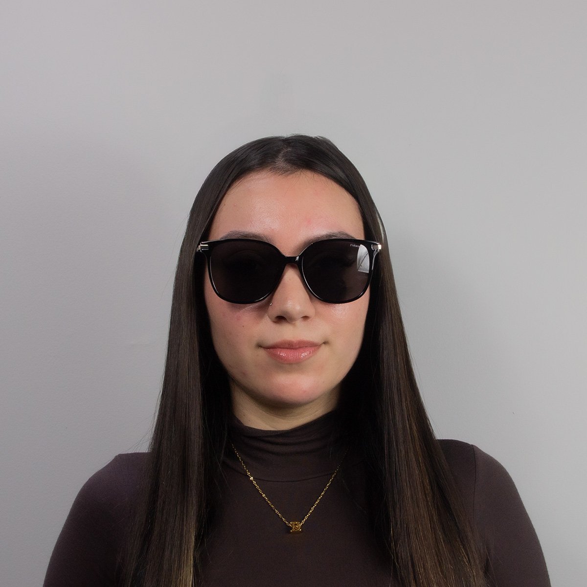 Oculos Solar Polaroid Pld4170/g/s/x 2f7 56 Preto Brilho Lente Cinza Polarizada Preto/Branco 5