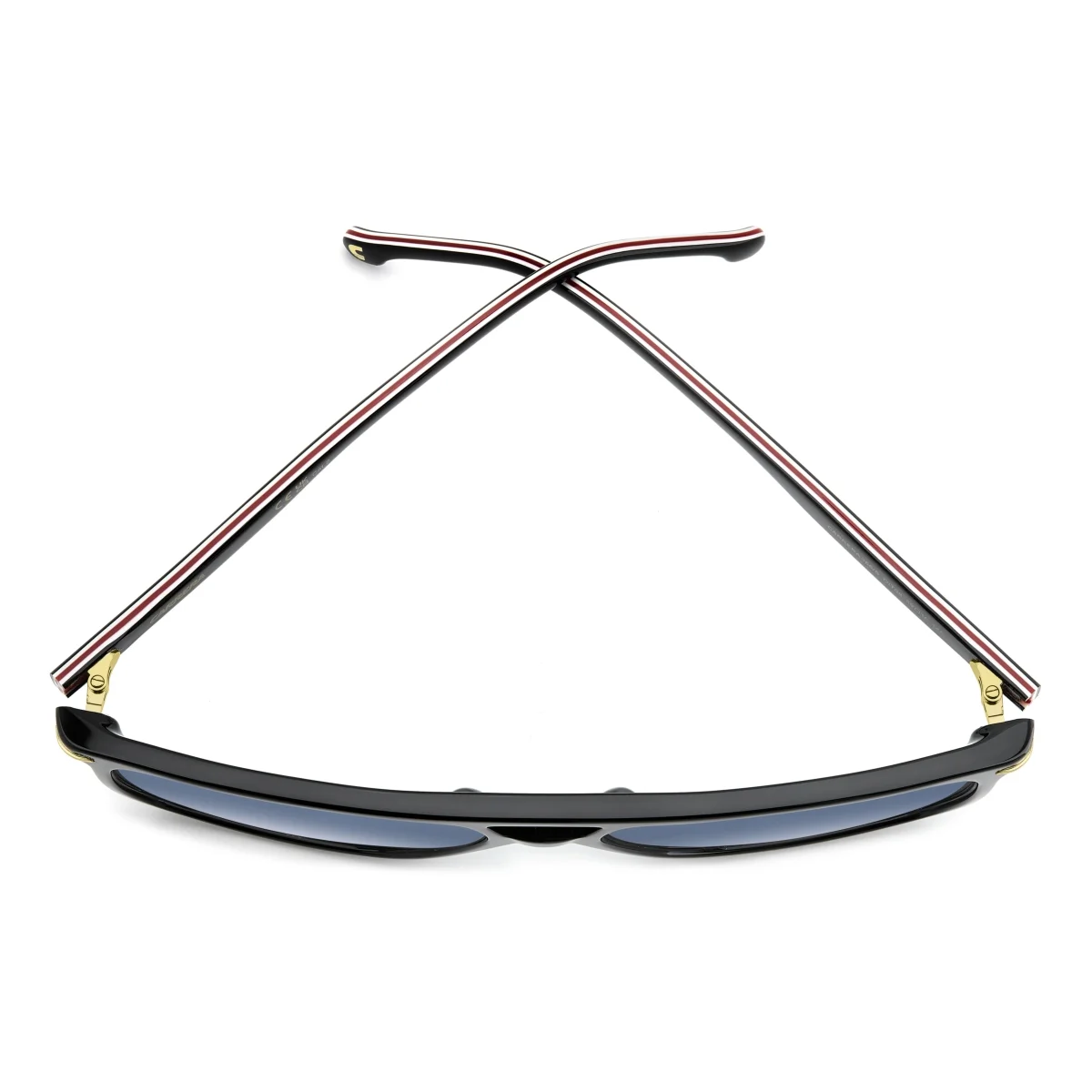 Oculos Solar Carrera 366/s Oit 59 Preto Brilho Lente Azul Degrade Preto 3