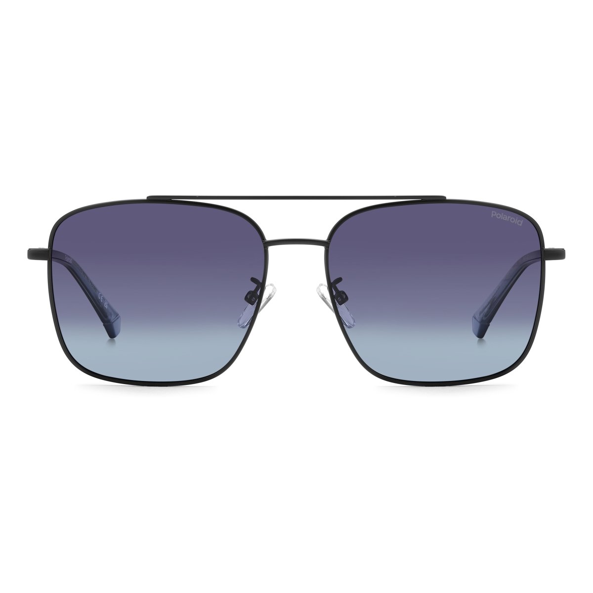 Oculos Solar Polaroid Pld4192/g/s/x 003 59 Preto Fosco Lente Cinza Degrade Polarizada Preto/Azul 2