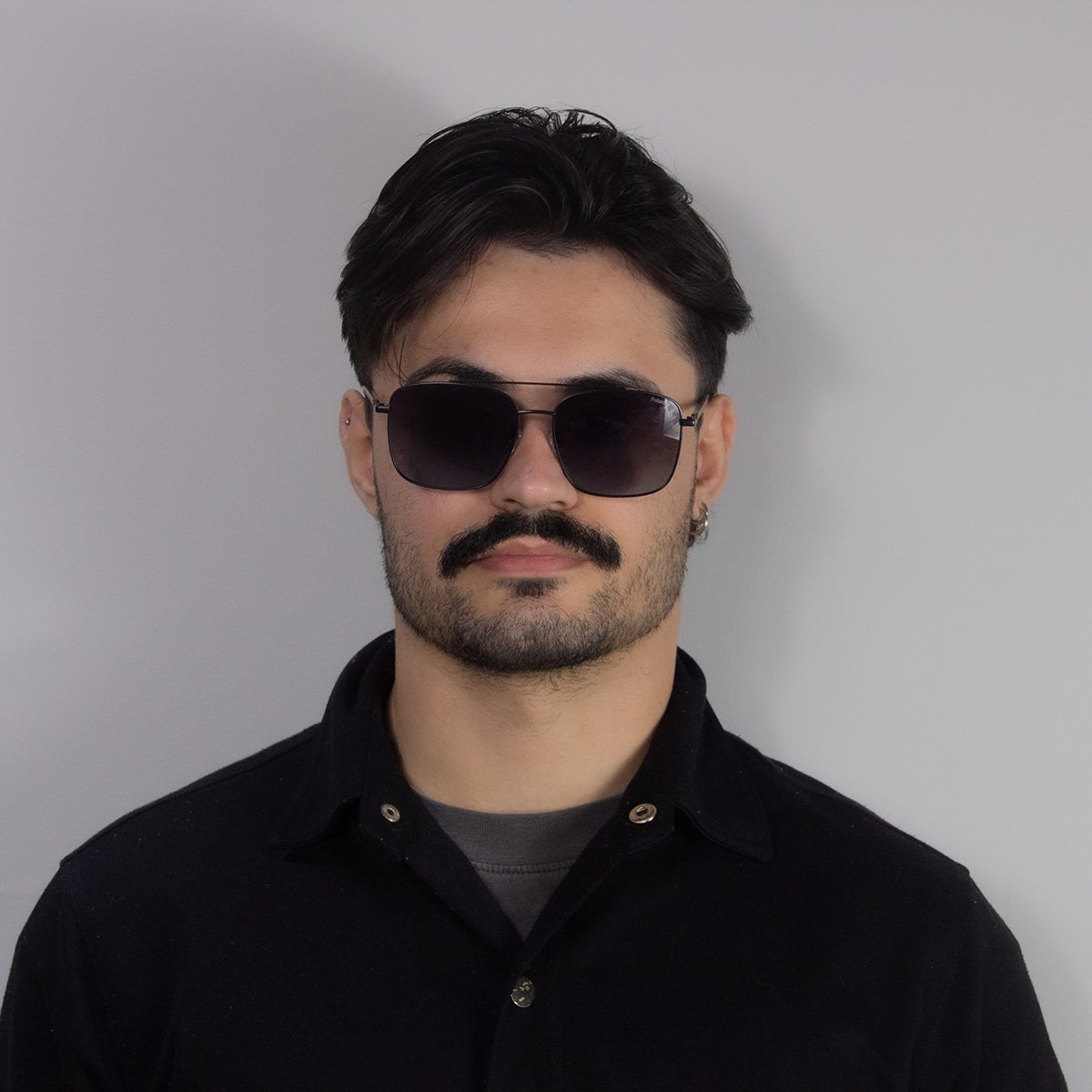 Oculos Solar Polaroid Pld4192/g/s/x 003 59 Preto Fosco Lente Cinza Degrade Polarizada Preto/Azul 6