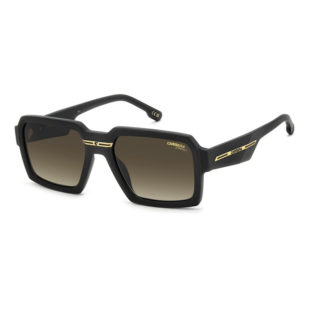 Oculos Solar Carrera Victory C15/s 003 55 Preto Fosco Lente Marrom Degrade
