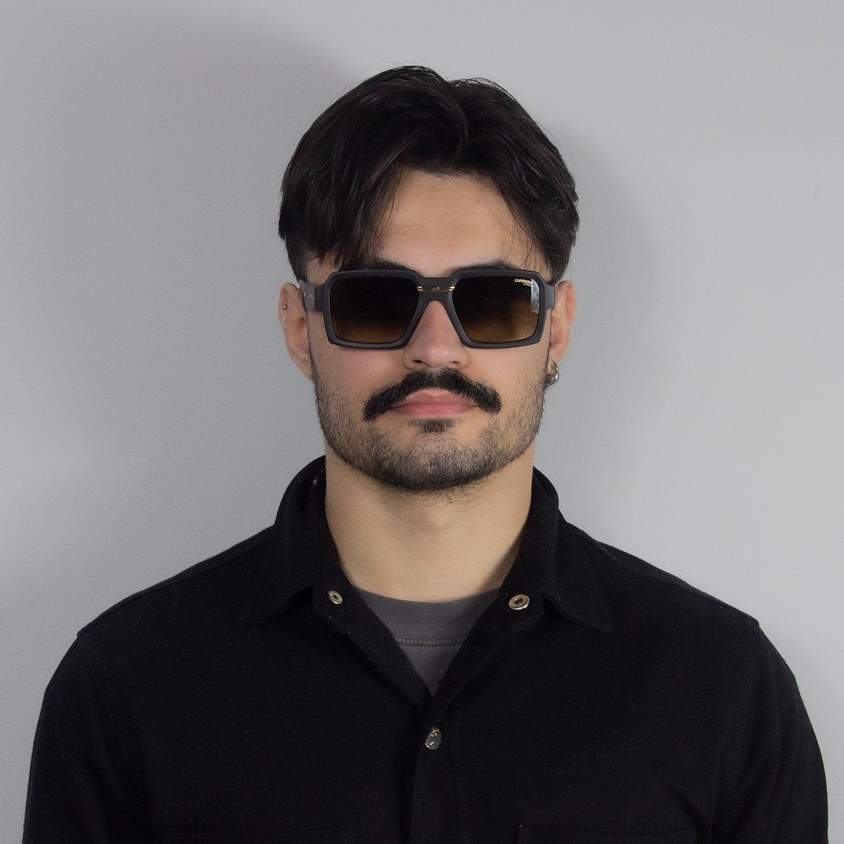 Oculos Solar Carrera Victory C15/s 003 55 Preto Fosco Lente Marrom Degrade Preto 6