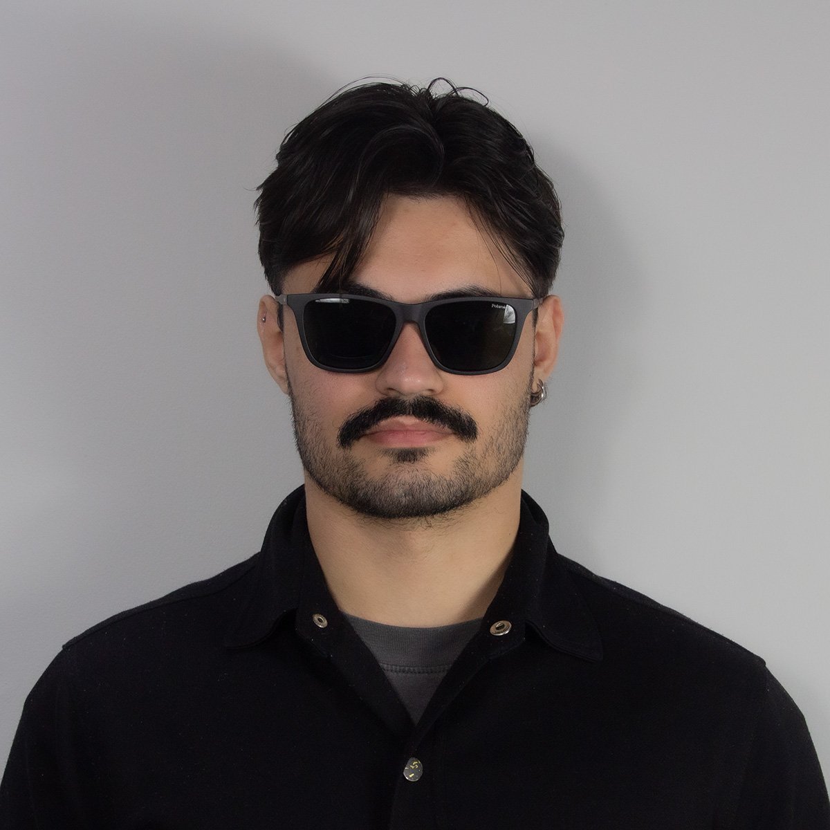 Oculos Solar Polaroid Pld4190/s 003 56 Preto Fosco Lente Verde Polarizada Preto 6