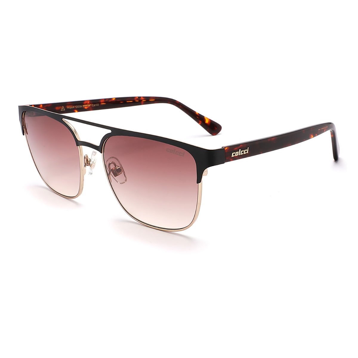 Oculos Solar Colcci Wuputi C0284e0834 Preto Fosco Lente Marrom Degrade cat1