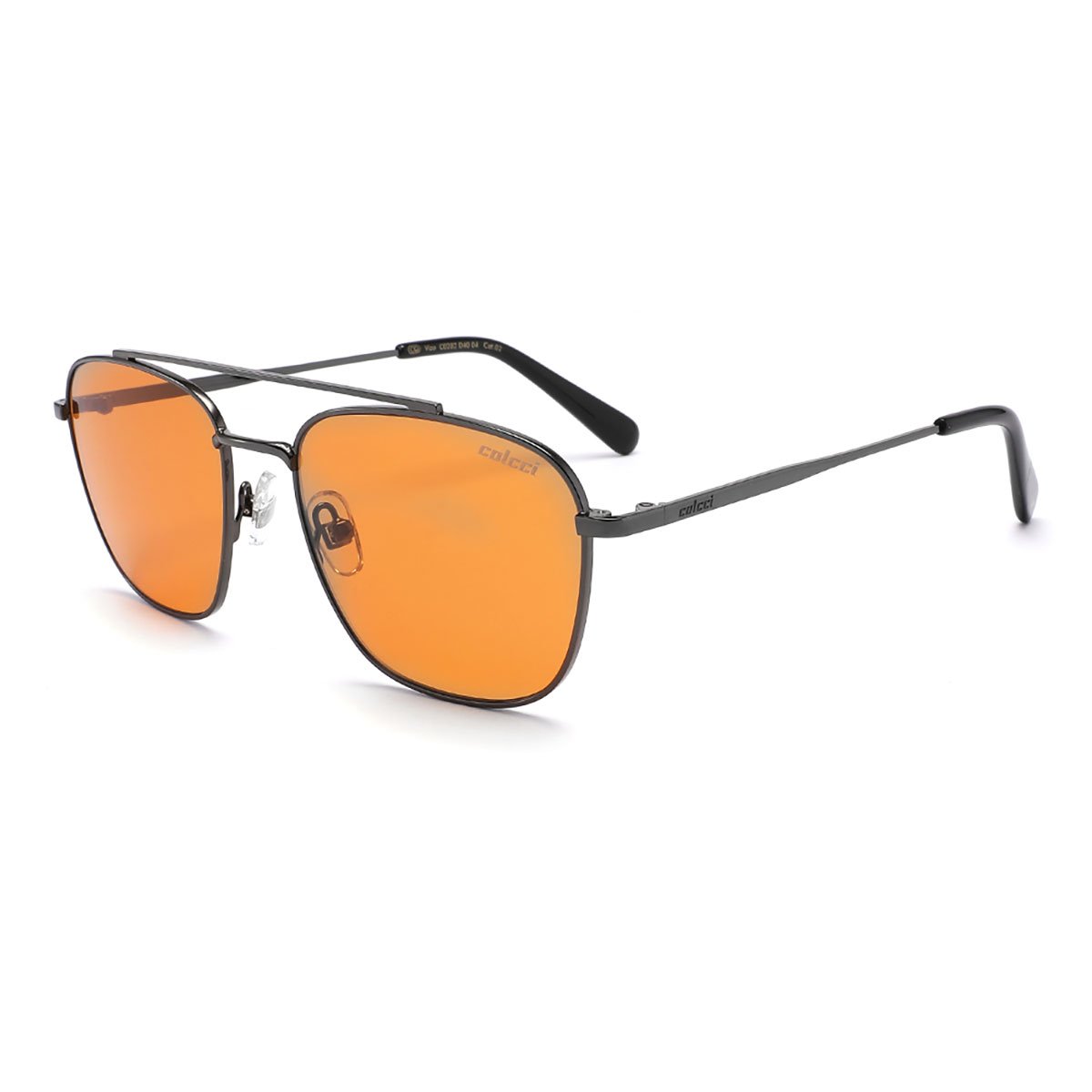 Oculos Solar Colcci Vizo C0282d4004 Grafite Brilho Lente Amarelo cat1