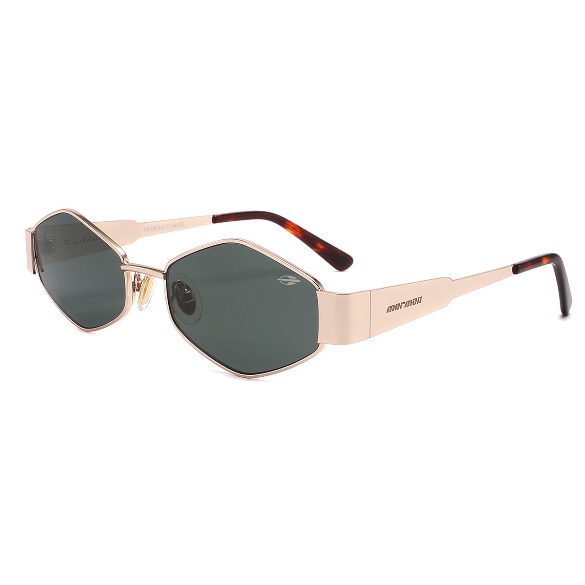Oculos Solar Mormaii M0190e2771 Dourado Brilho Lente Verde cat1