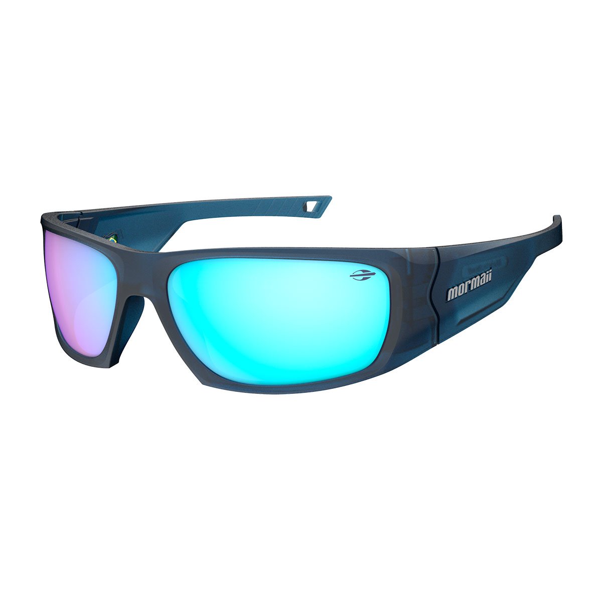 Oculos Solar Mormaii Naxos M0200k2697 Azul Fosco Lente Azul Espelhada cat1