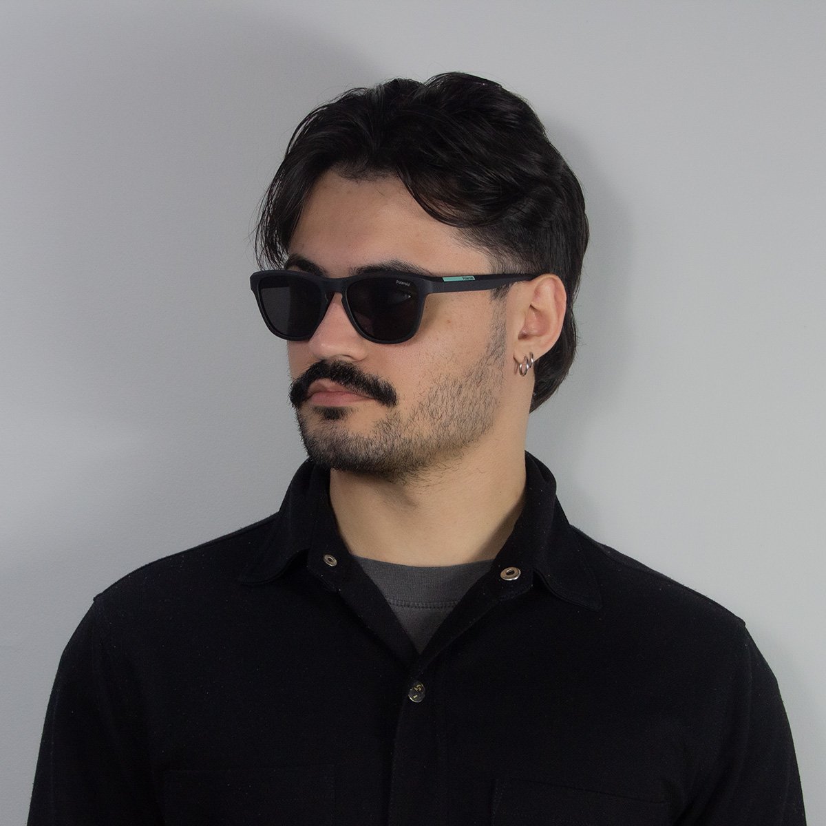 Oculos Solar Polaroid Pld2168/s 003 54 Preto Fosco Lente Cinza Polarizada Preto 5