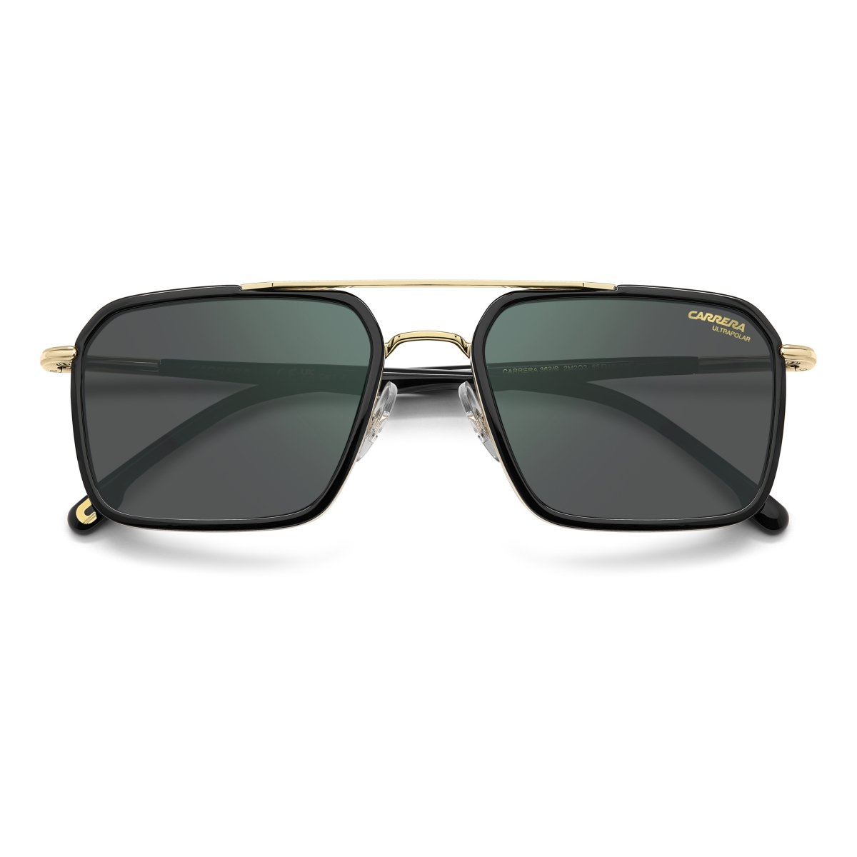 Oculos Solar Carrera 362/s 2m2 55 Dourado Brilho Lente Cinza Polarizada Preto/Dourado 3