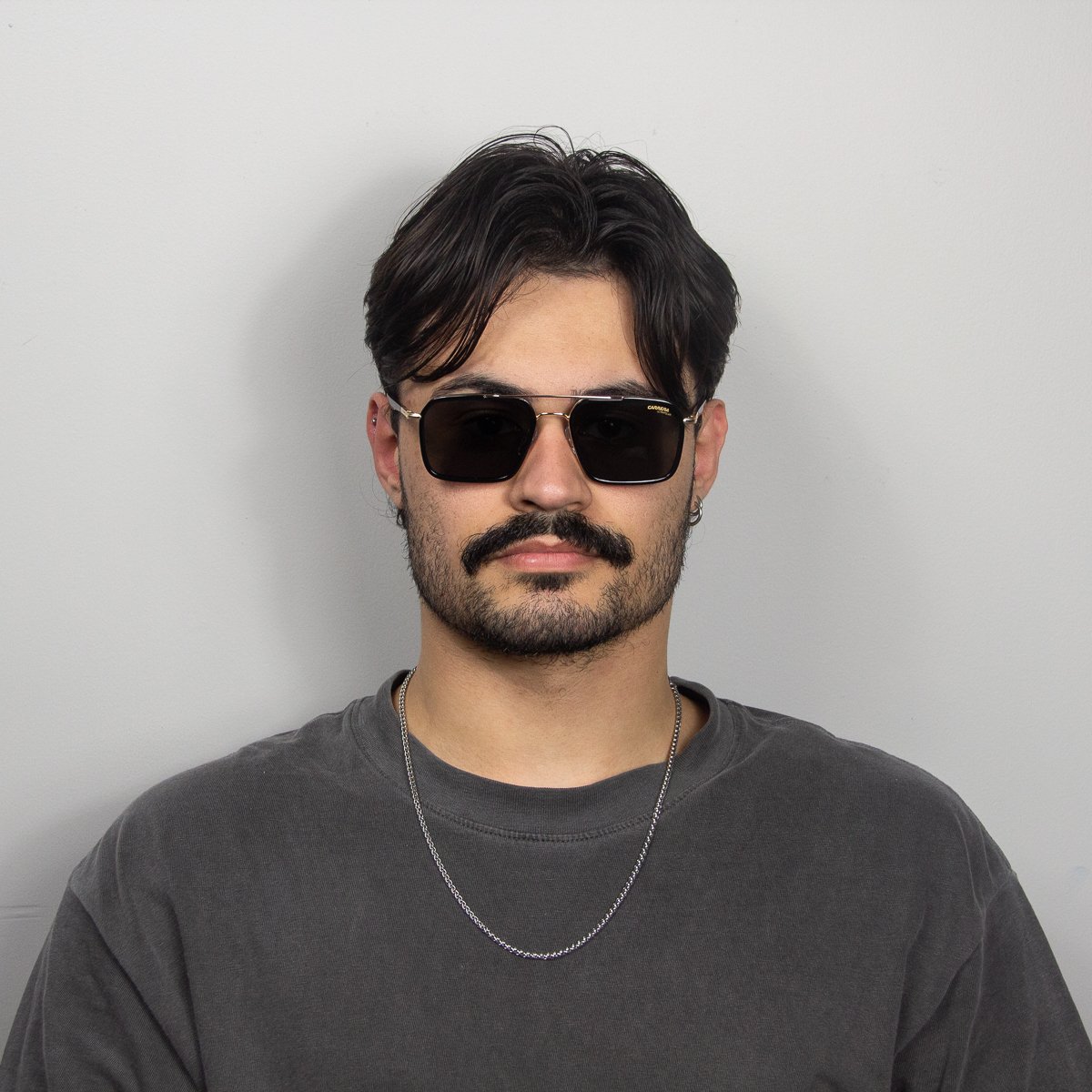 Oculos Solar Carrera 362/s 2m2 55 Dourado Brilho Lente Cinza Polarizada Preto/Dourado 6